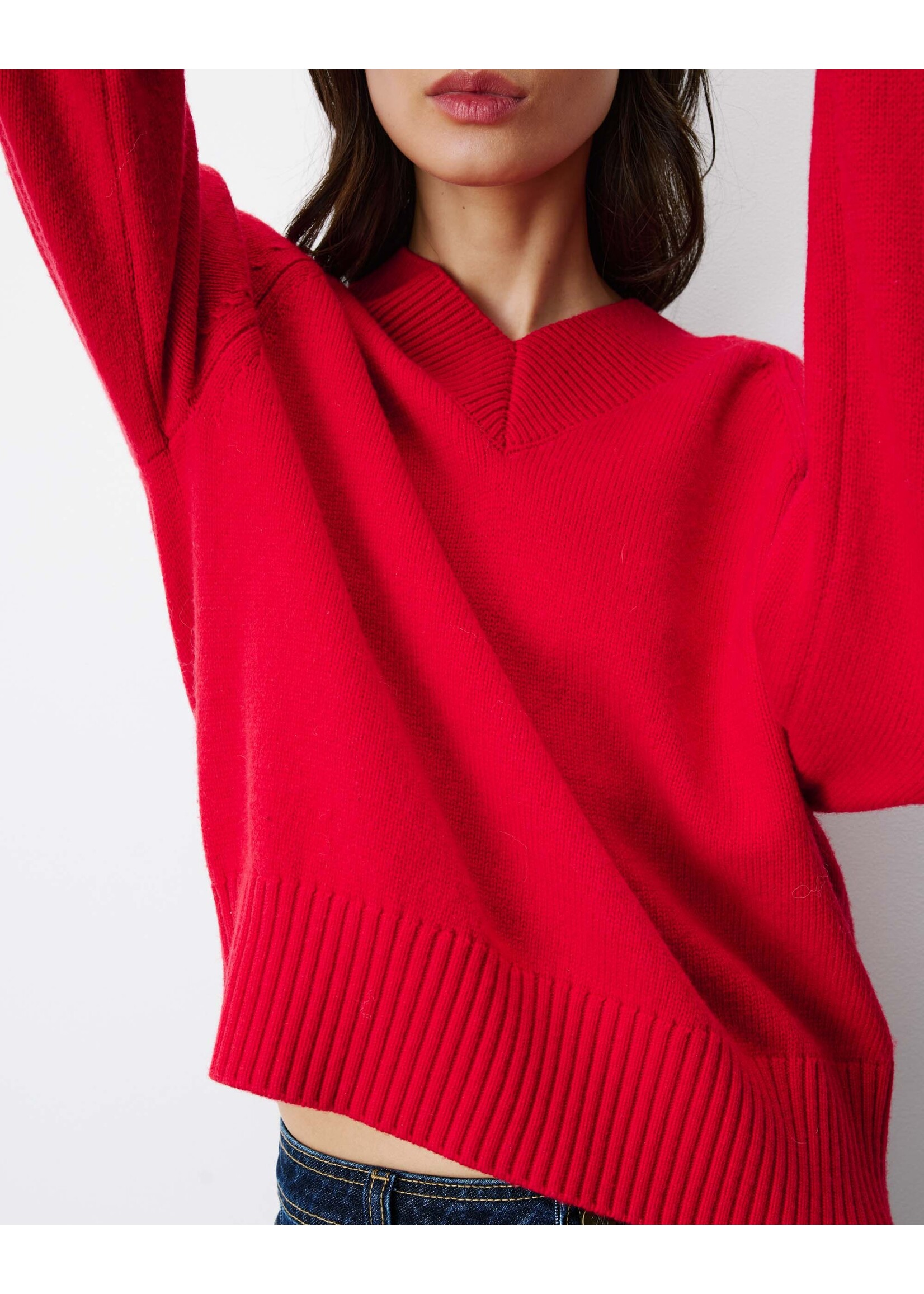 Grace and Mila Grace and Mila  Alden Sweater - Rouge