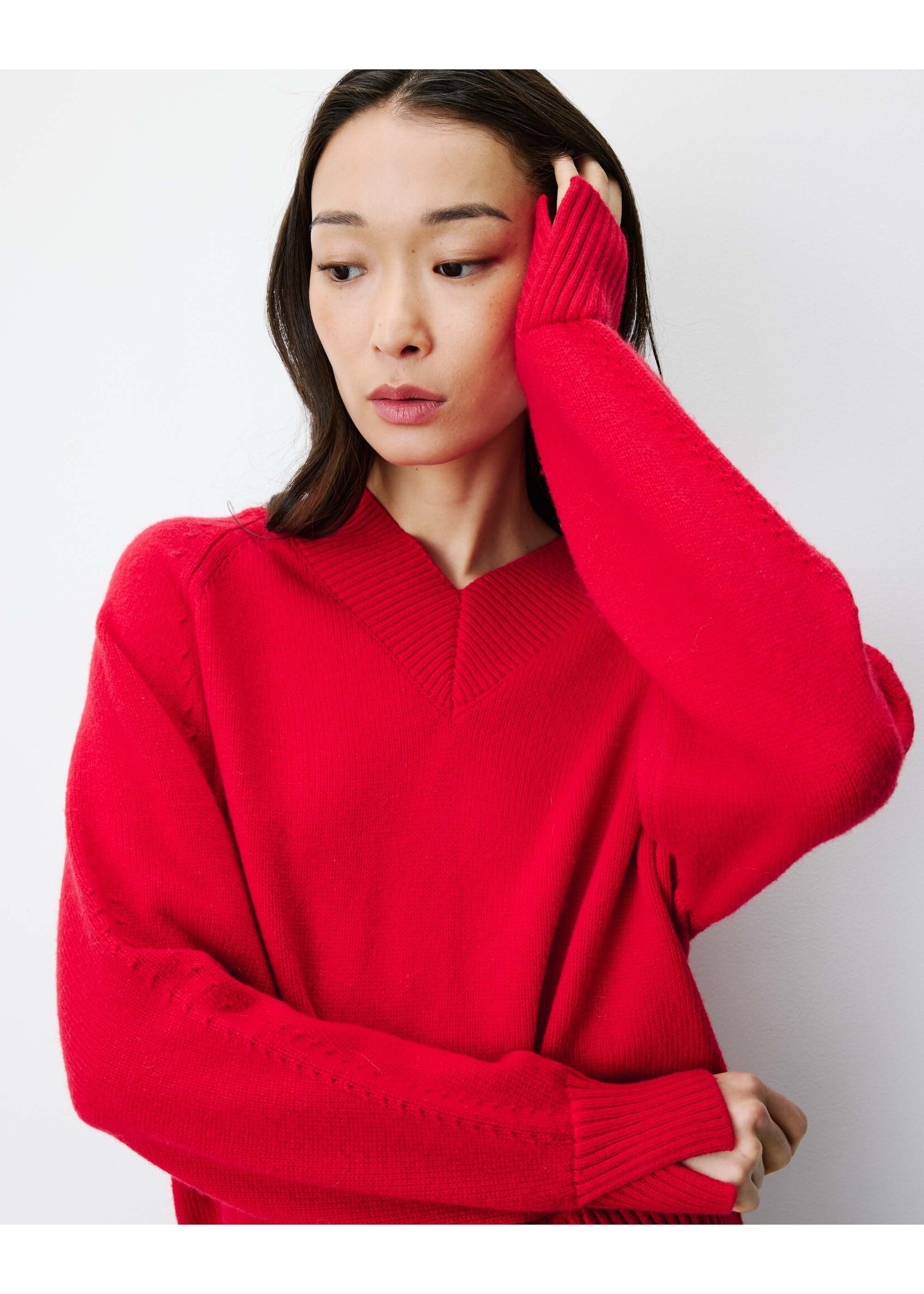 Grace and Mila Grace and Mila  Alden Sweater - Rouge