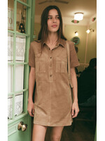 Z-Supply Z-Supply Leone Suede Mini Dress - Sand