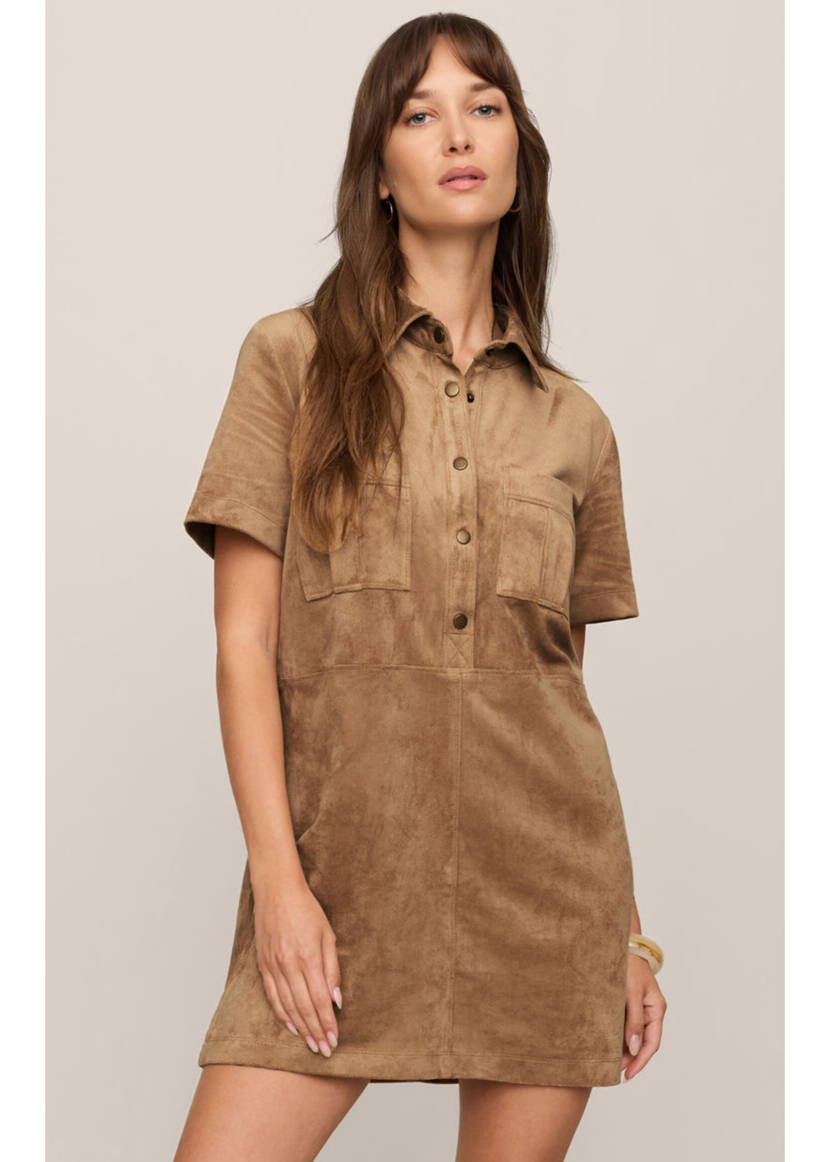 Z-Supply Z-Supply Leone Suede Mini Dress - Sand
