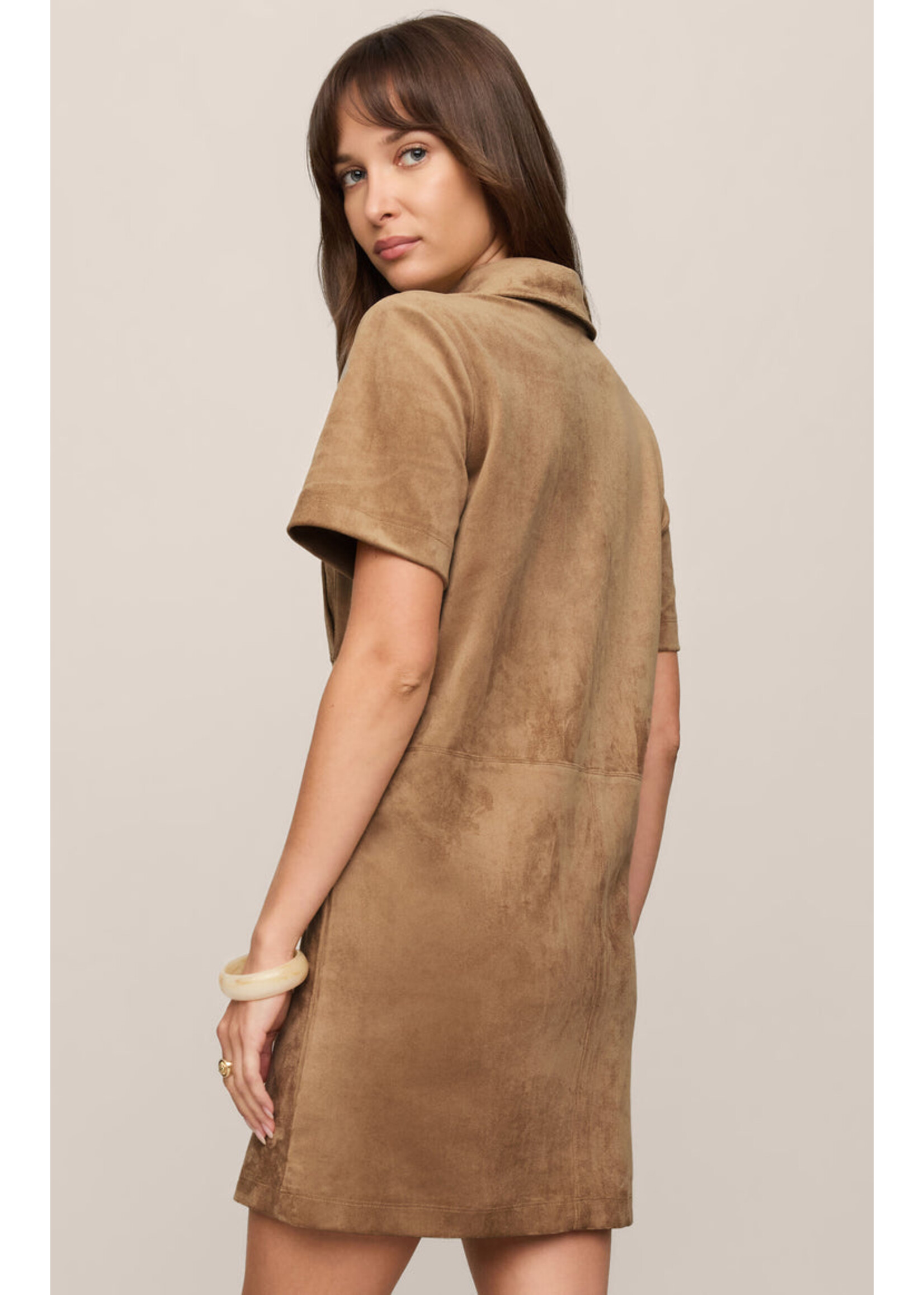 Z-Supply Z-Supply Leone Suede Mini Dress - Sand