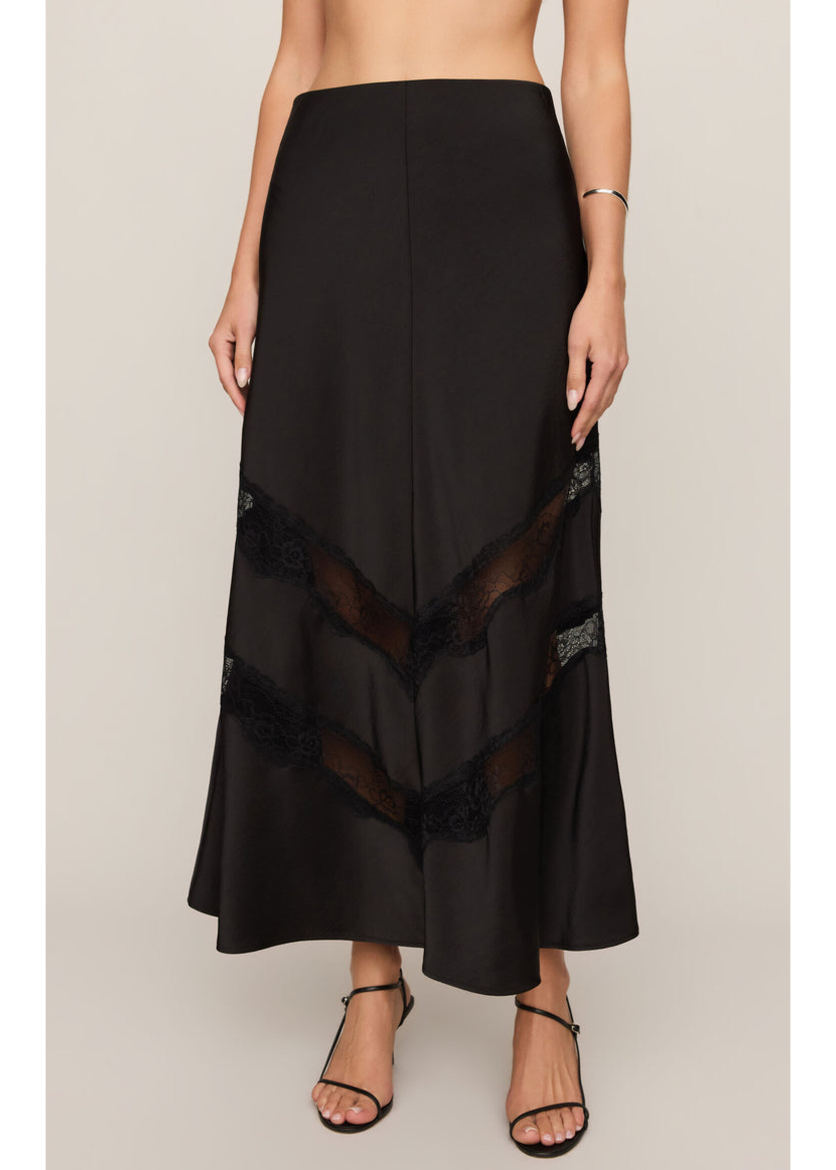 Z-Supply Z-Supply Jupe en Dentelle Midi Kori - Noir