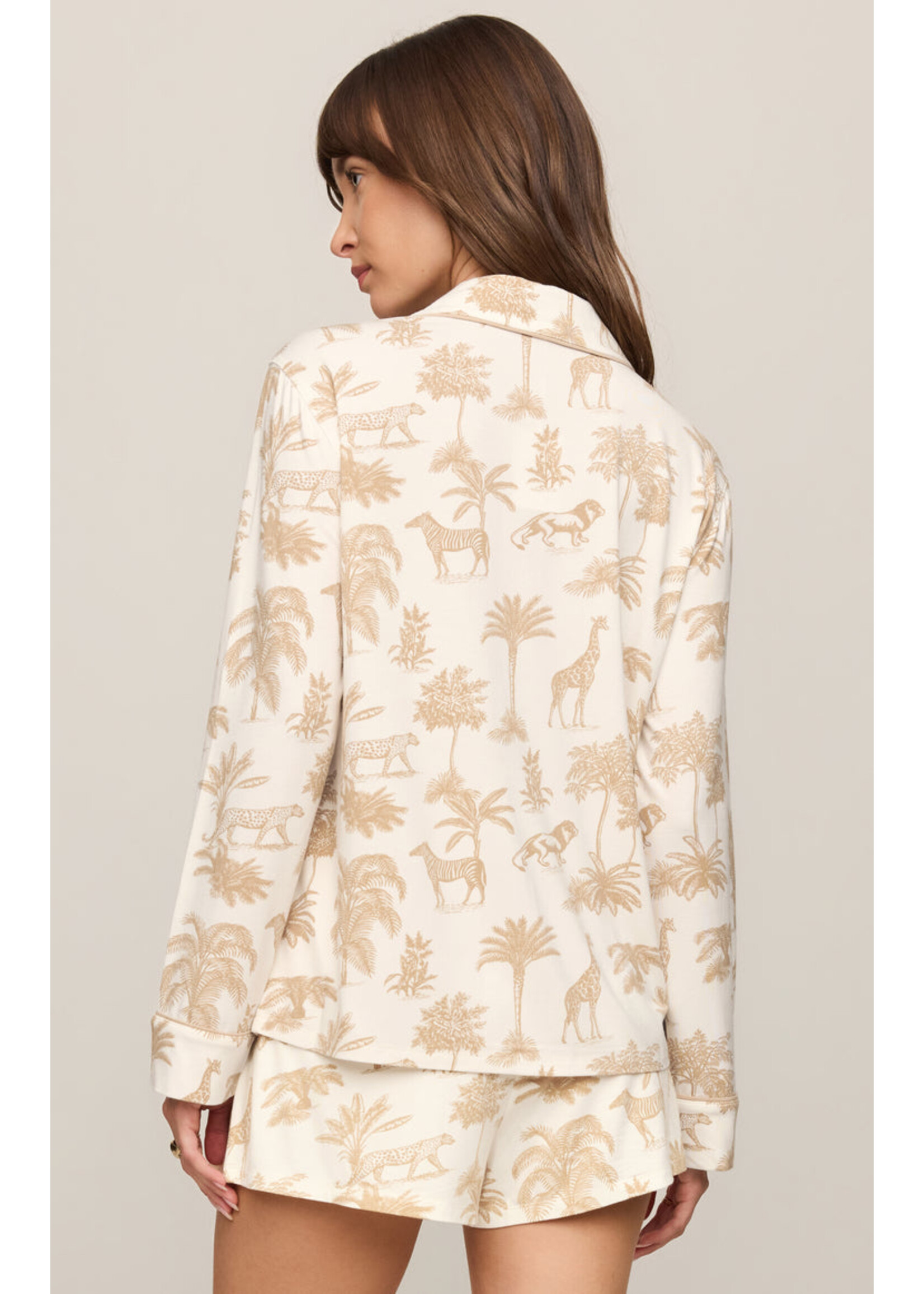 Z-Supply Z-Supply Lounge Haut Manches Longue Safari - Bone
