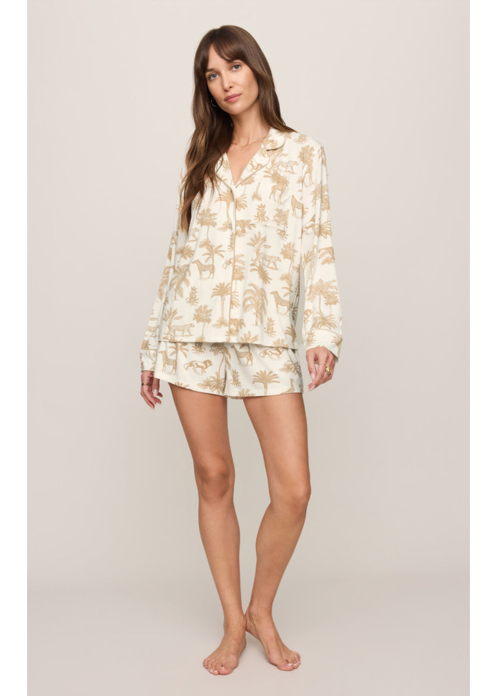 Z-Supply Z-Supply Lounge Haut Manches Longue Safari - Bone