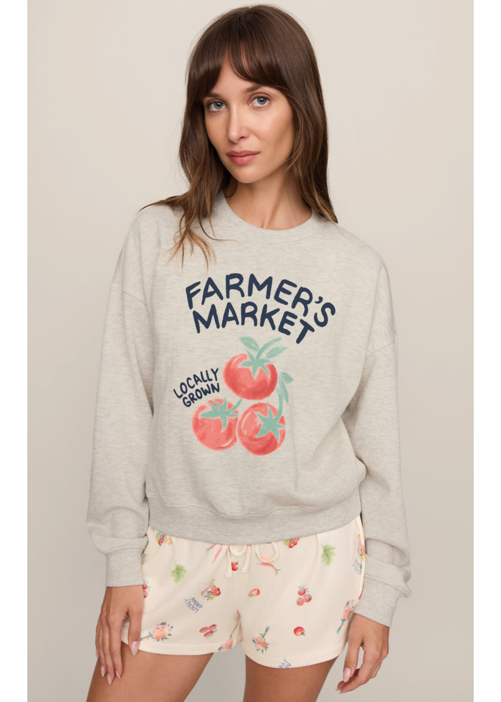 Z-Supply Z-Supply Sweatshirt Home Grown - Gris Pale