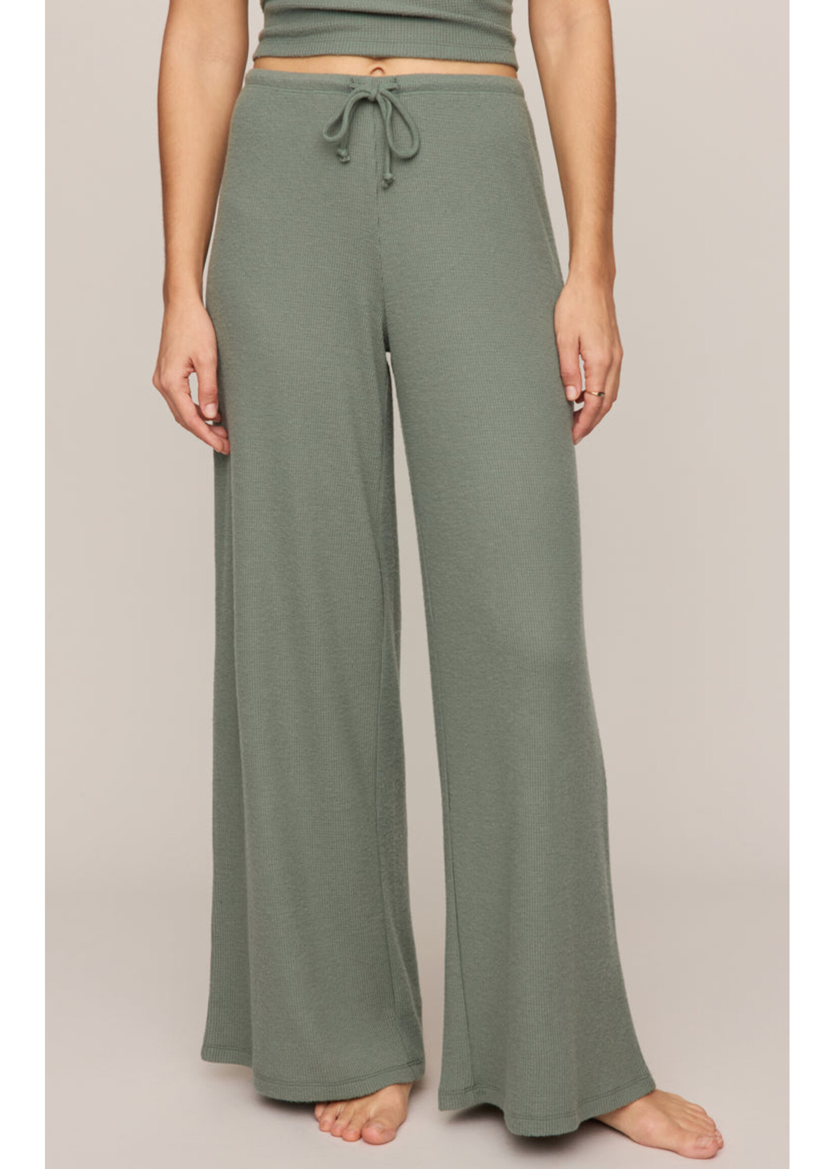 Z-Supply Z-Supply Lounge Waffle Brushed Thermal Pant - Monstera