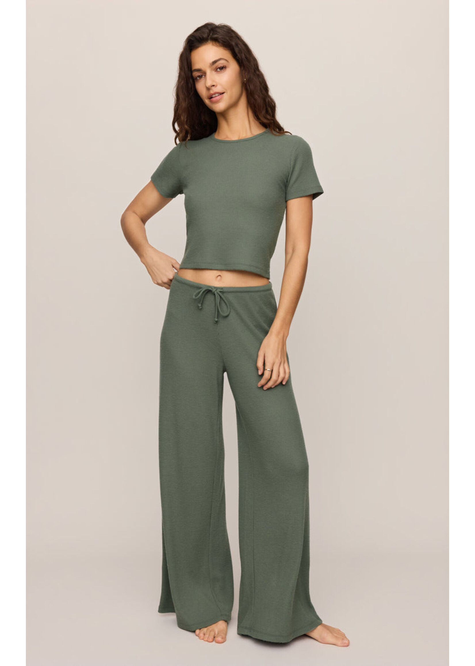Z-Supply Z-Supply Lounge Waffle Brushed Thermal Pant - Monstera