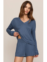 Z-Supply Z-Supply Lounge Haut Manches Longue Courtney - True Navy