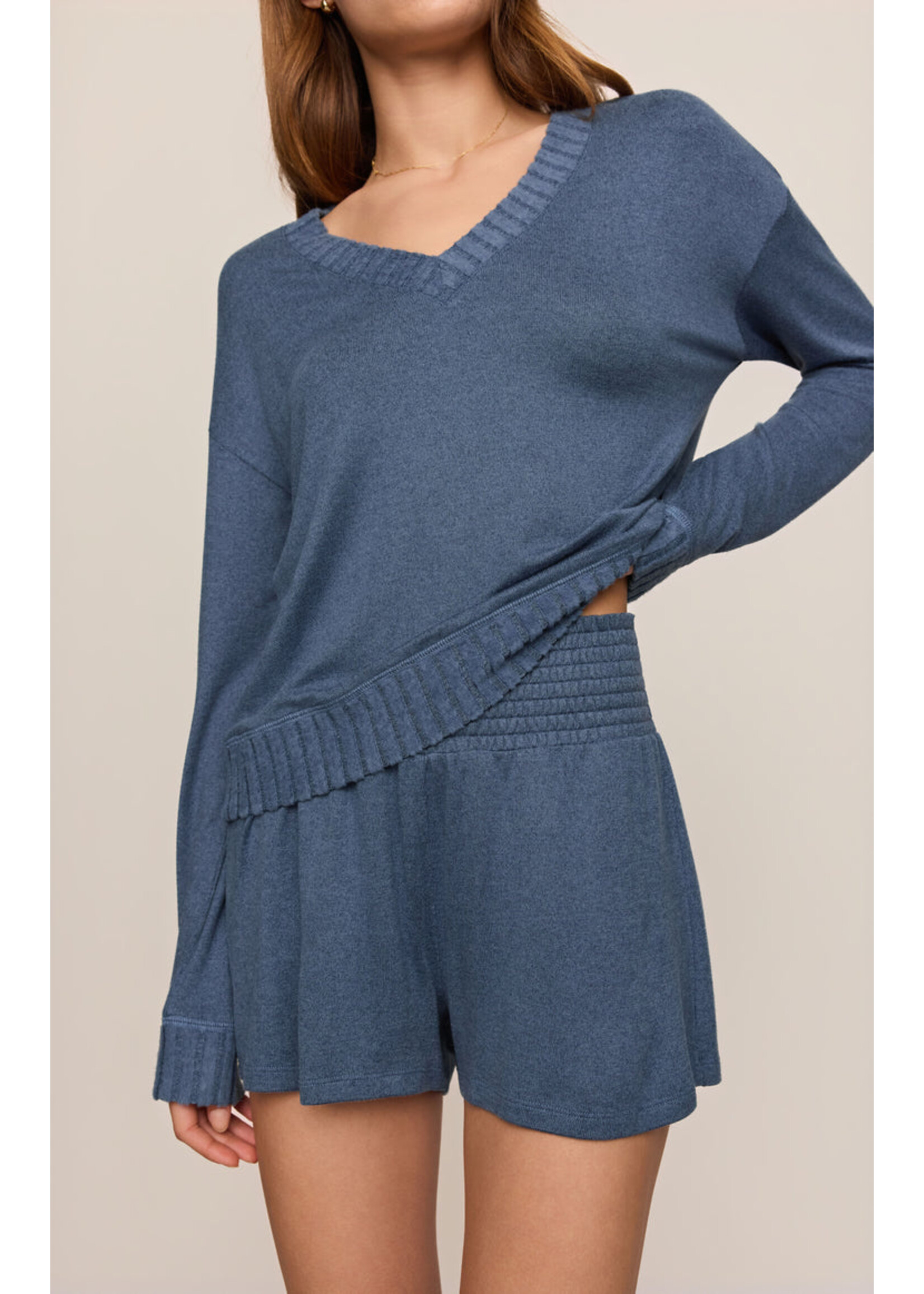 Z-Supply Z-Supply Lounge Haut Manches Longue Courtney - True Navy