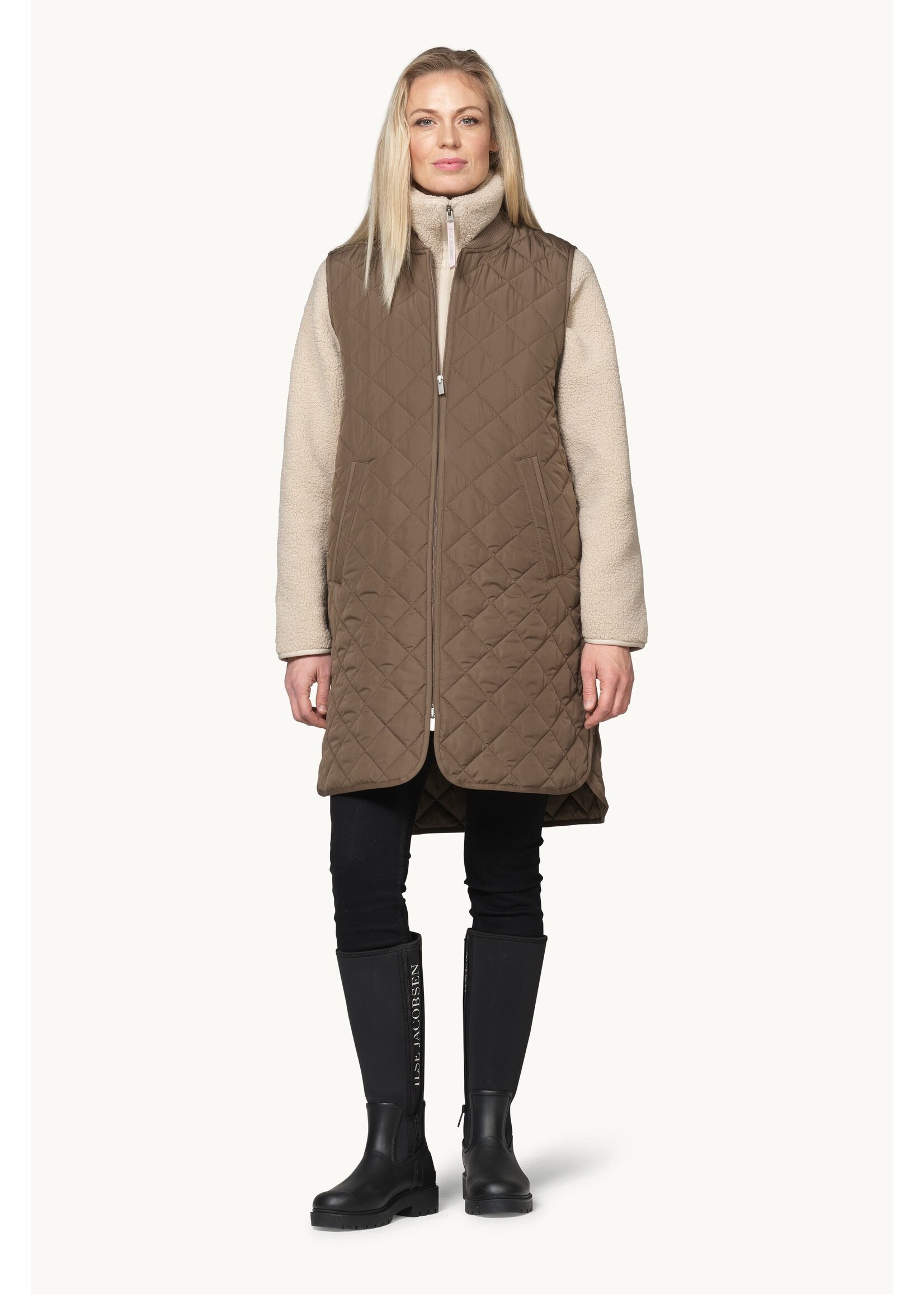 Ilse Jacobsen Ilse Jacobsen Quilted Vest - Mud