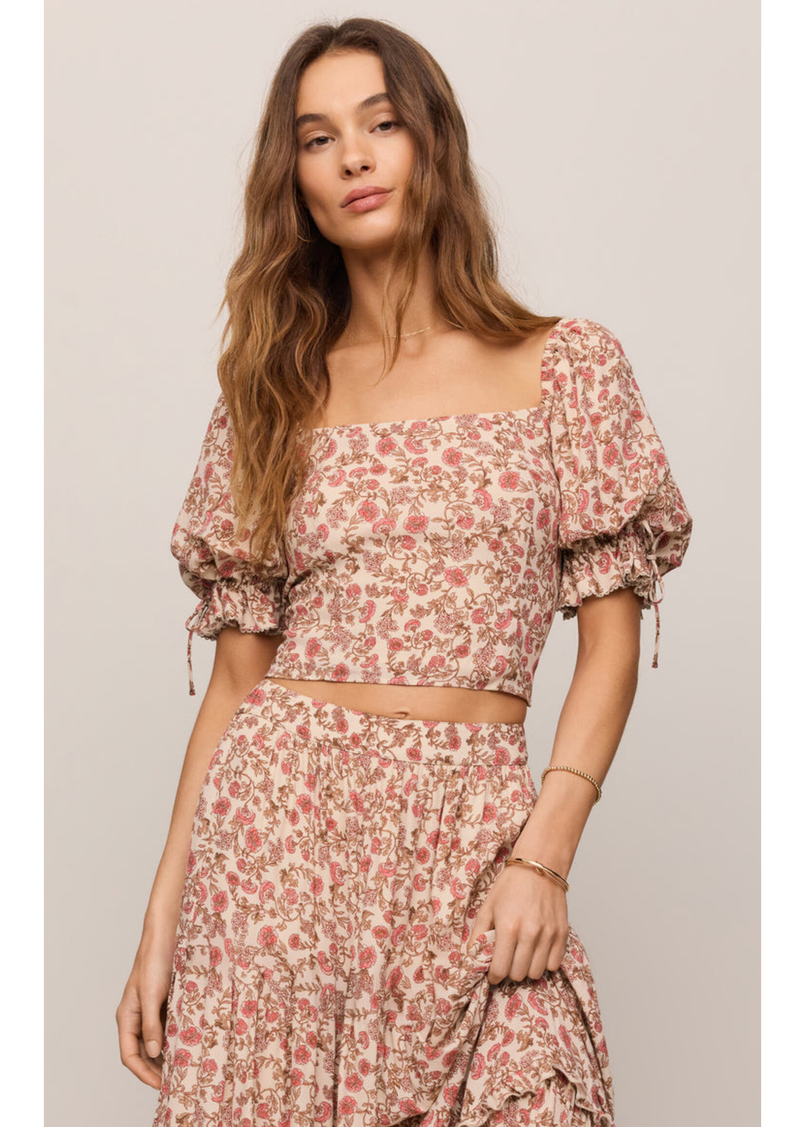 Z-Supply Z-Supply Haut Florale Moira - Sandshell