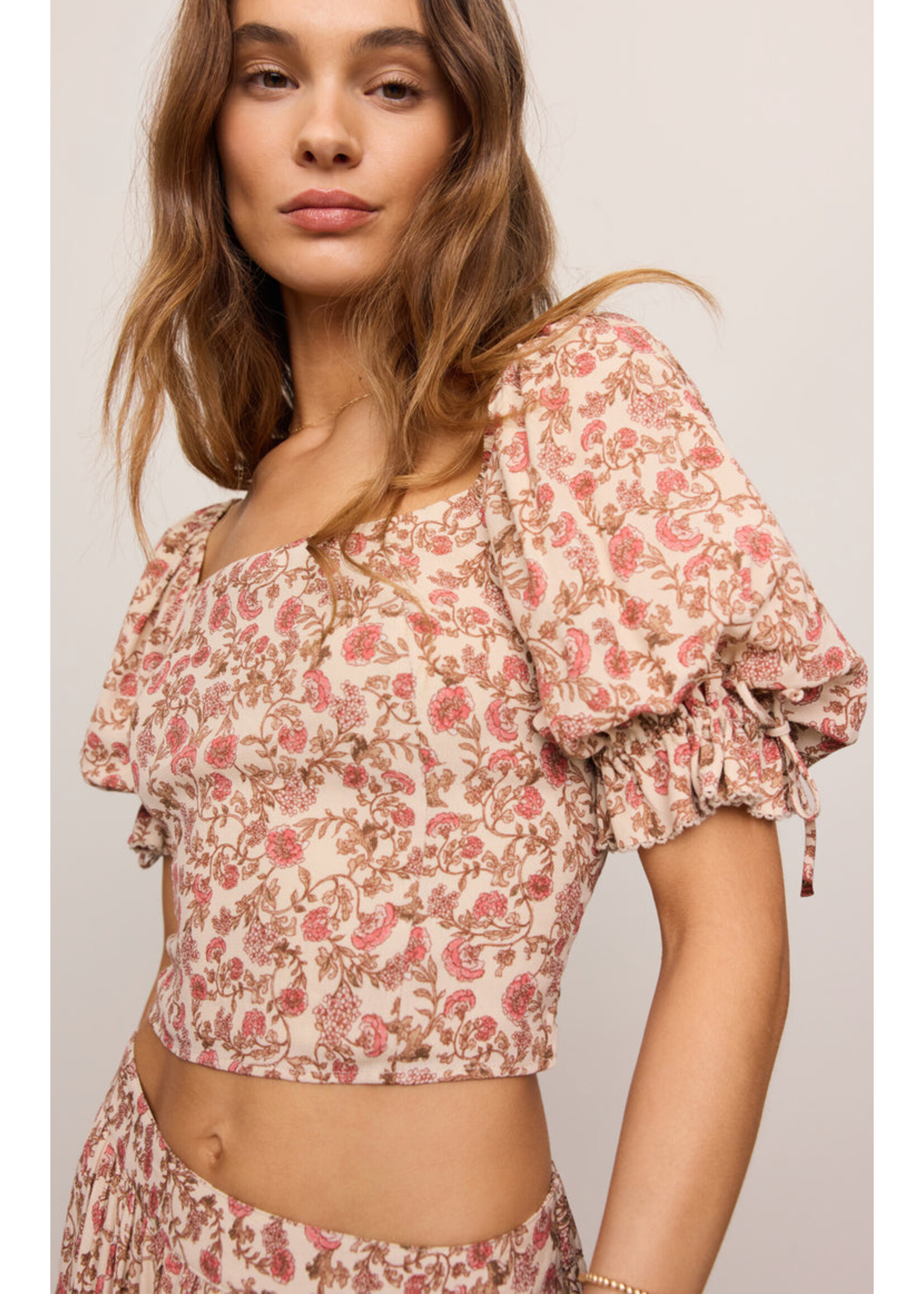 Z-Supply Z-Supply Haut Florale Moira - Sandshell