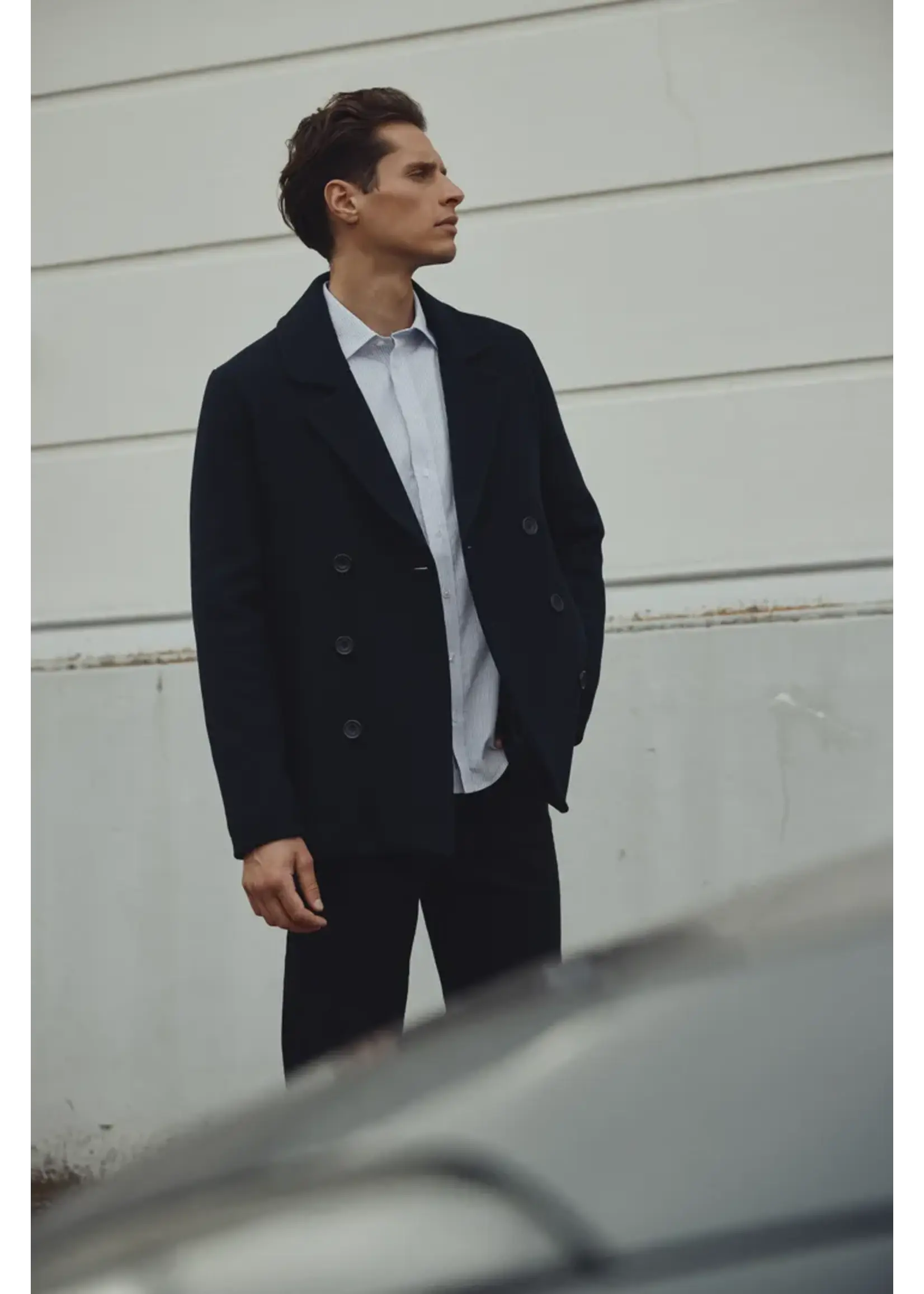 Casual Friday Casual Friday Mets Double Breasted Jacket - Dark Navy
