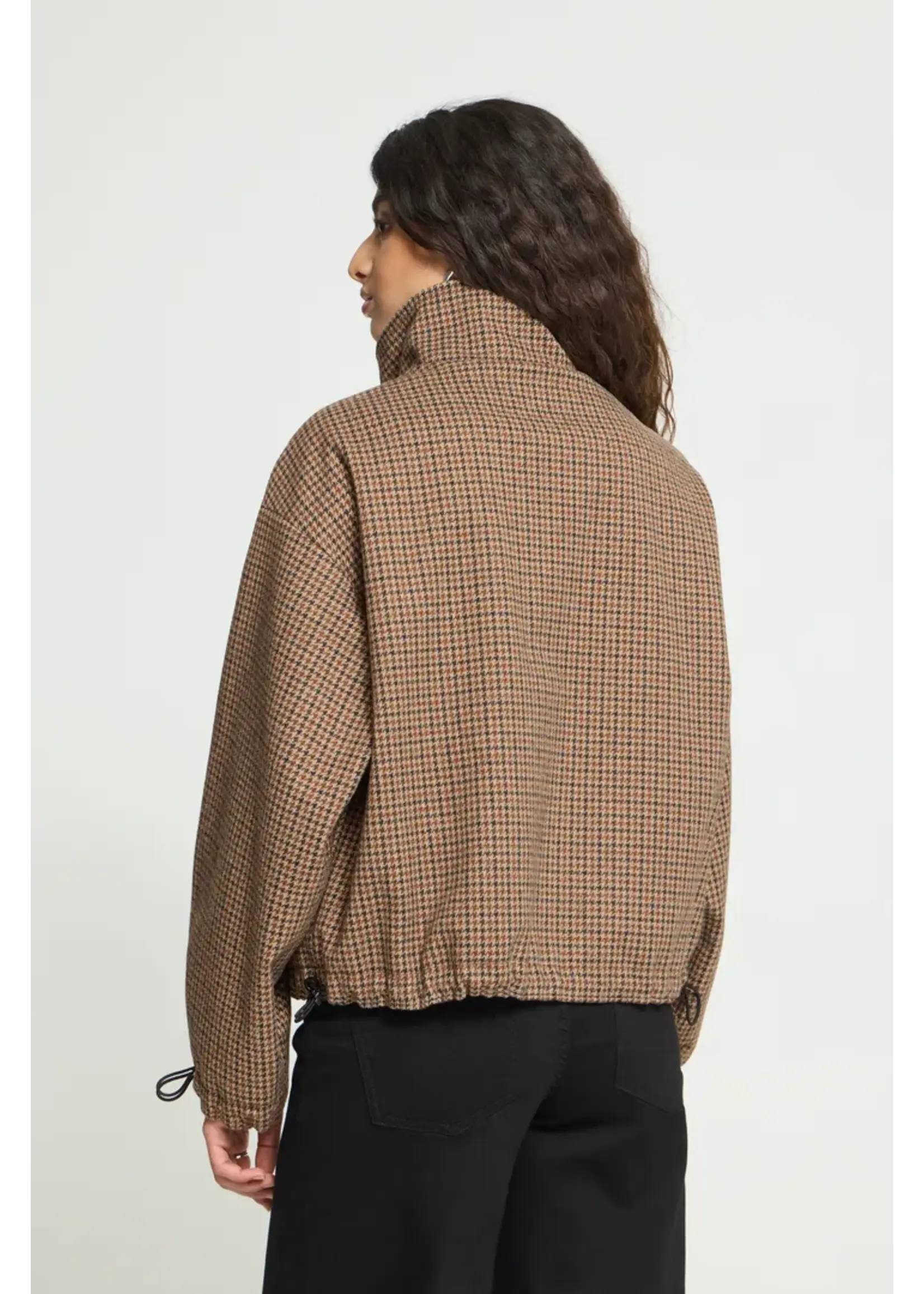 ICHI Ichi Esolu Jacket - Brown Chek