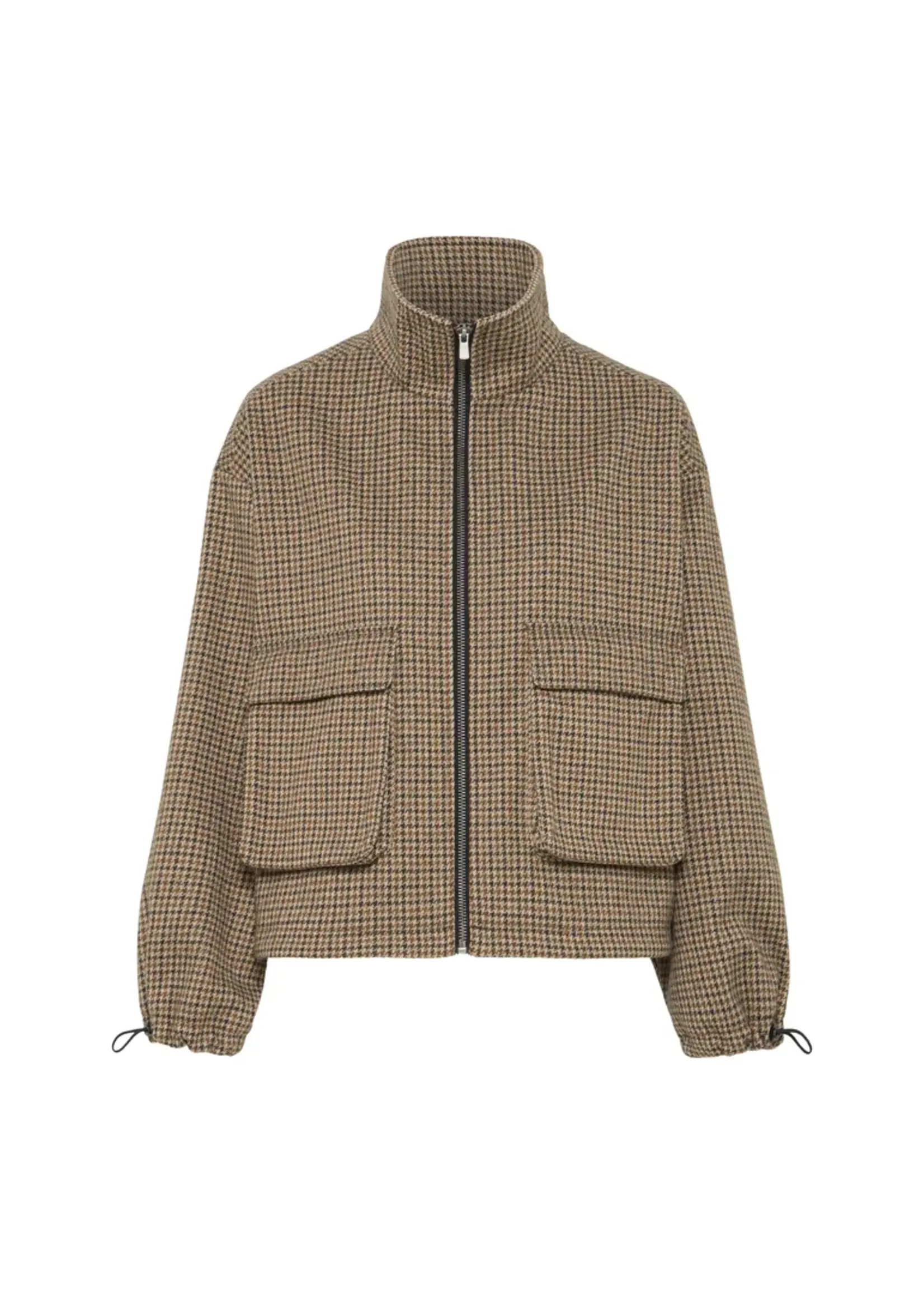ICHI Ichi Esolu Jacket - Brown Chek