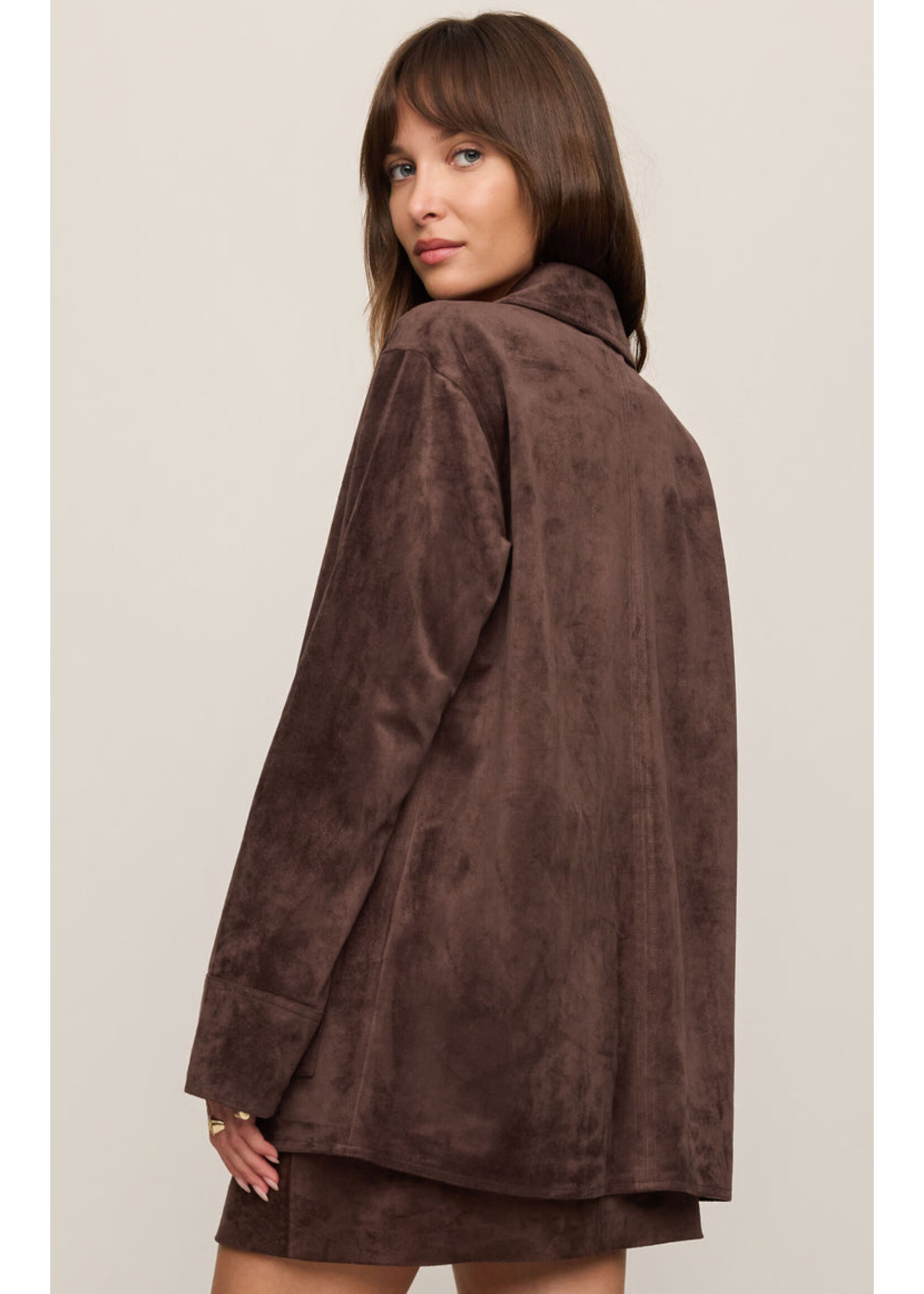Z-Supply Z-Supply Decker Suede Chore Coat -Dark Chocolate