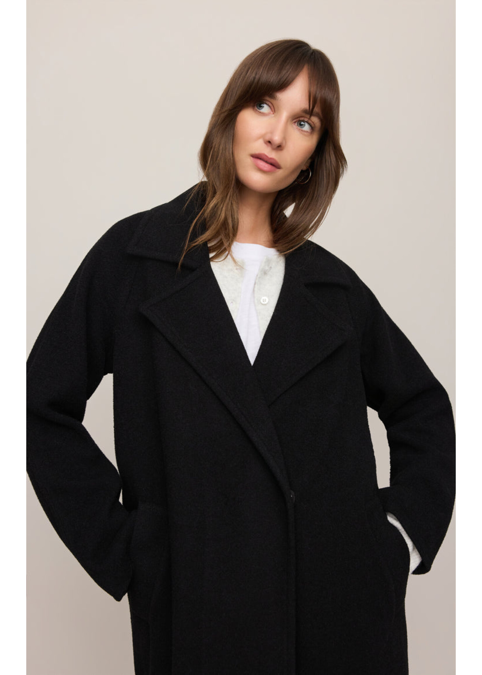 Z-Supply Z-Supply Crosby Cocoon Coat -Black