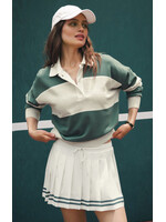 Z-Supply Z-Supply Study Break Polo Sweatshirt - Feather Grey