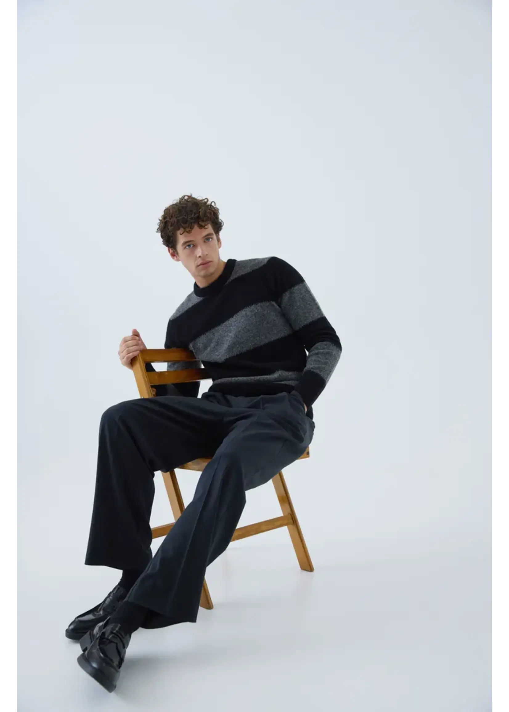 Casual Friday Casual Friday Tricot Asgar -Charcoal