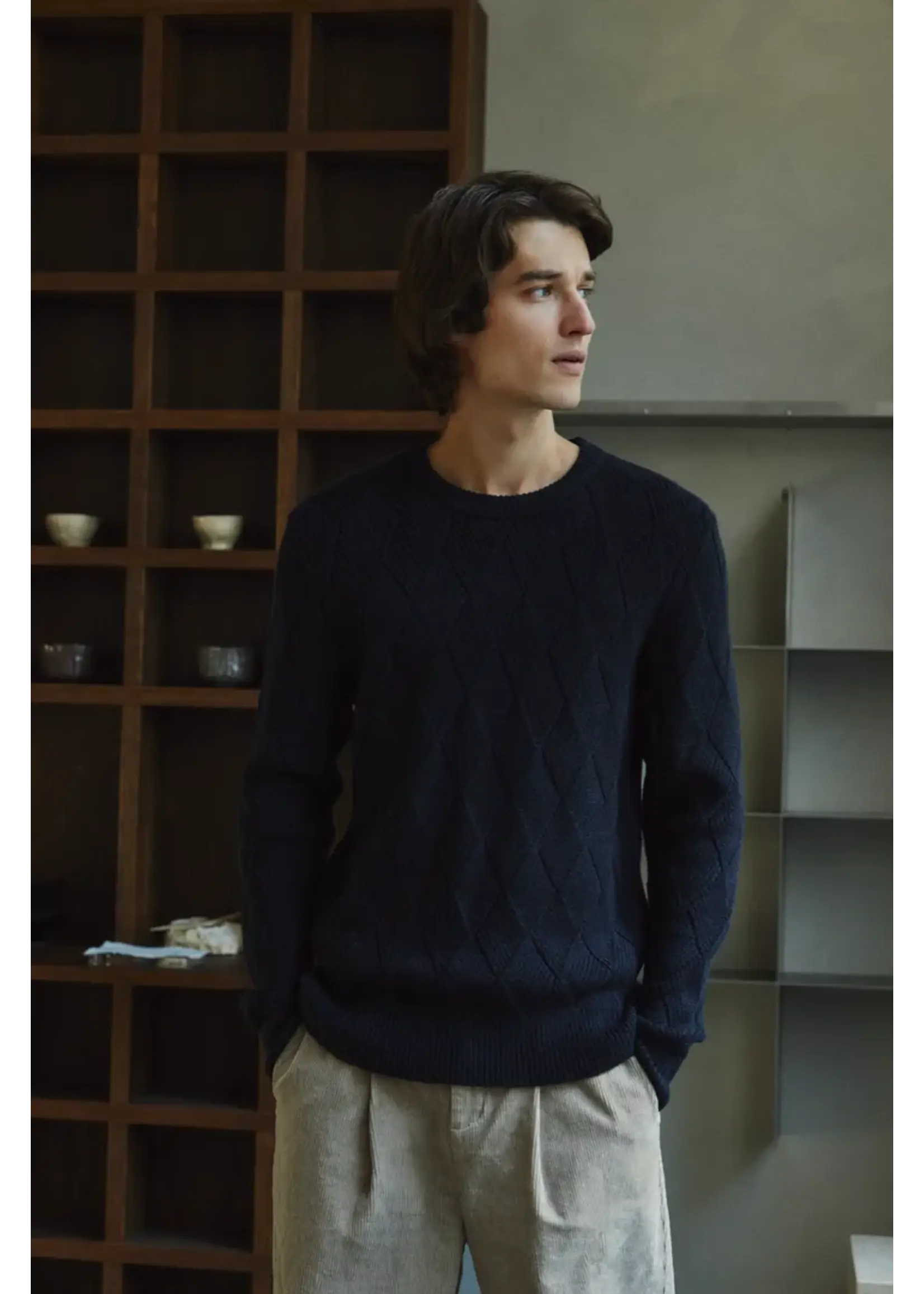 Casual Friday Casual Friday Rolando Knit -Dark Navy