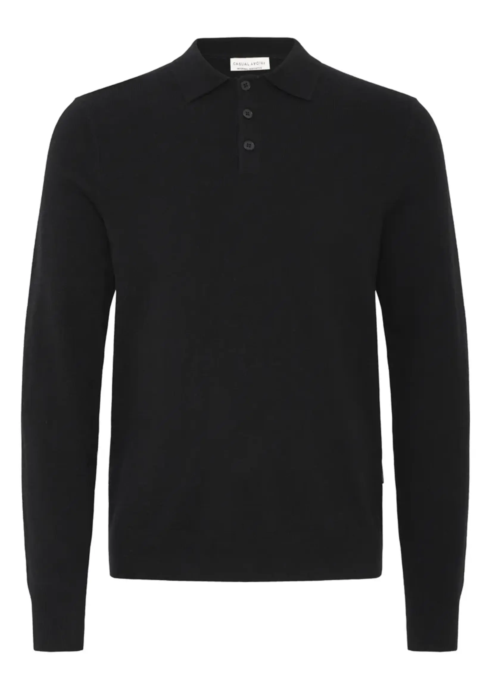 Casual Friday Casual Friday Aldo Polo Knit -Black Beauty