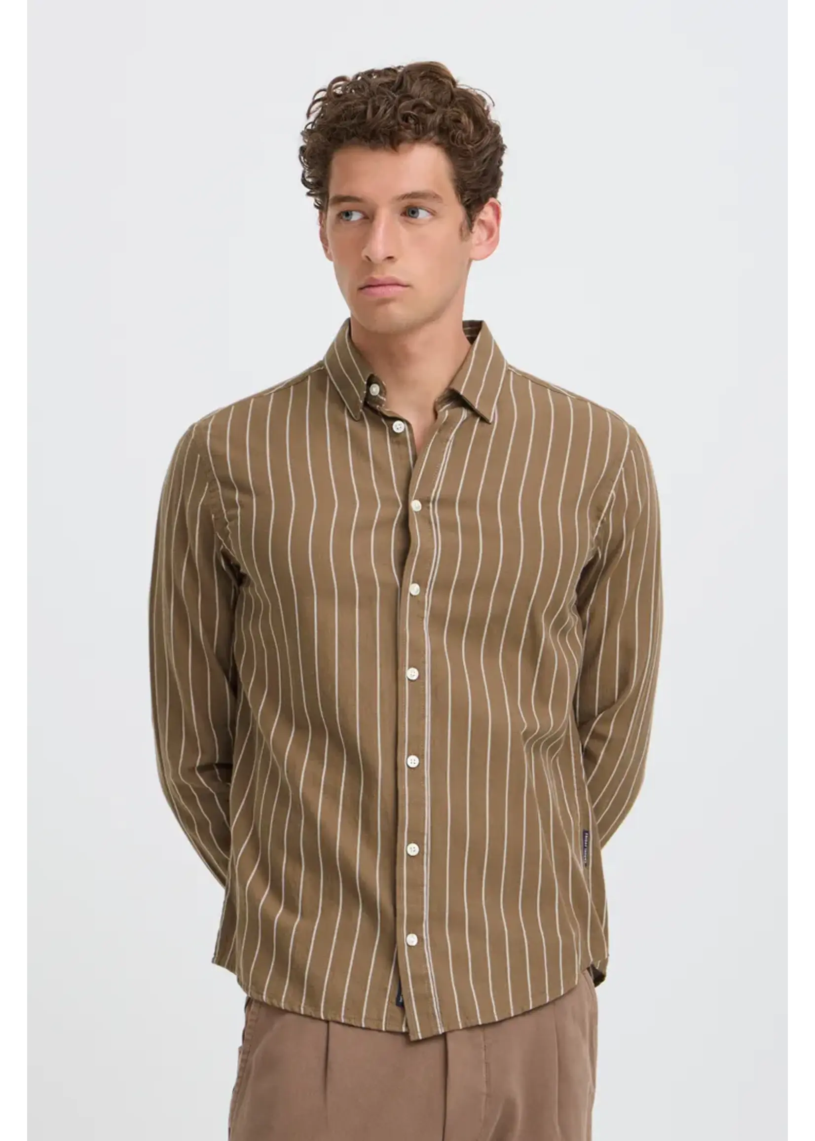 Casual Friday Casual Friday Chemise Manches Longues Anton - Chocolate