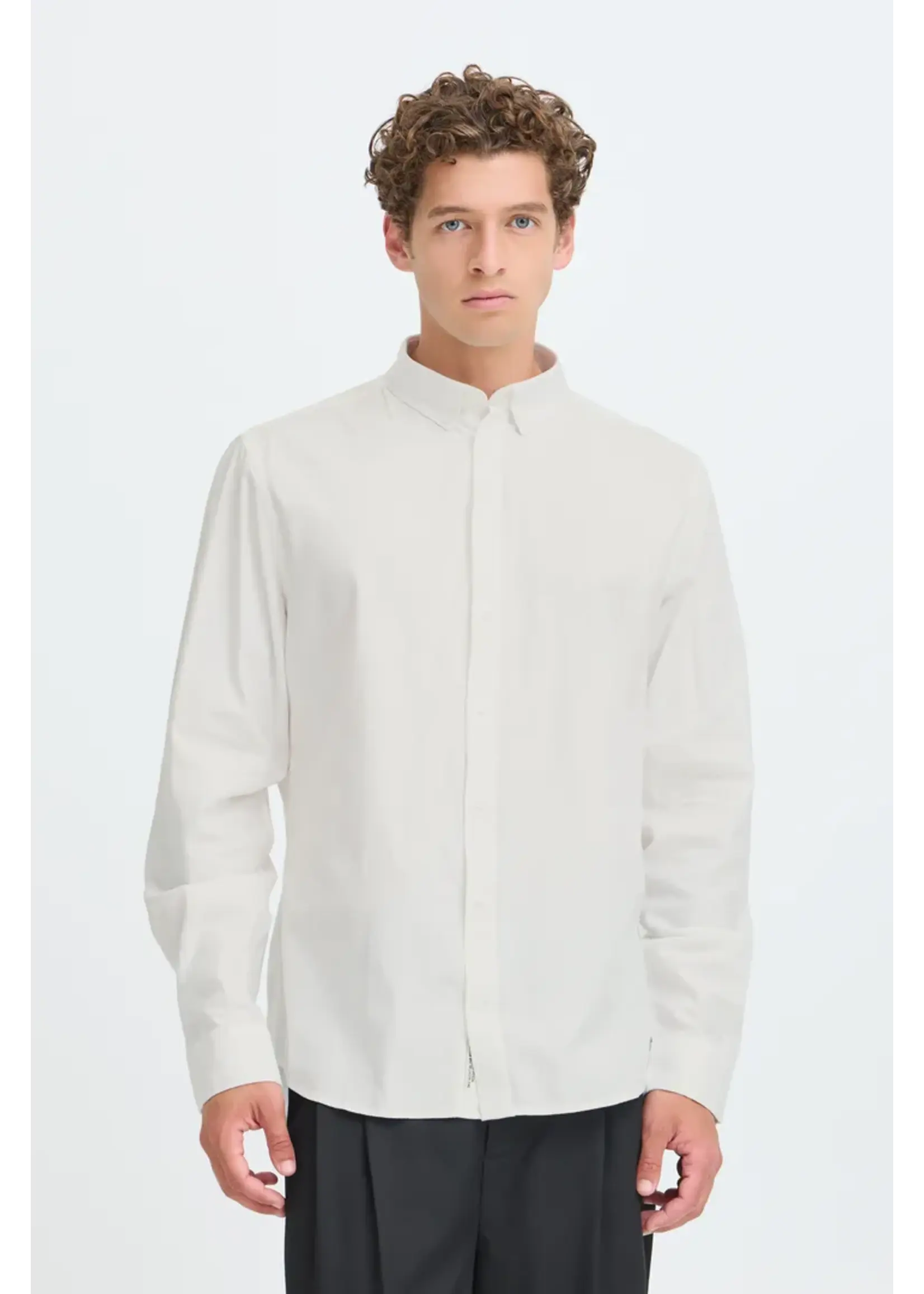 Casual Friday Casual Friday Anton BD Fil A Fil Shirt - Snow White