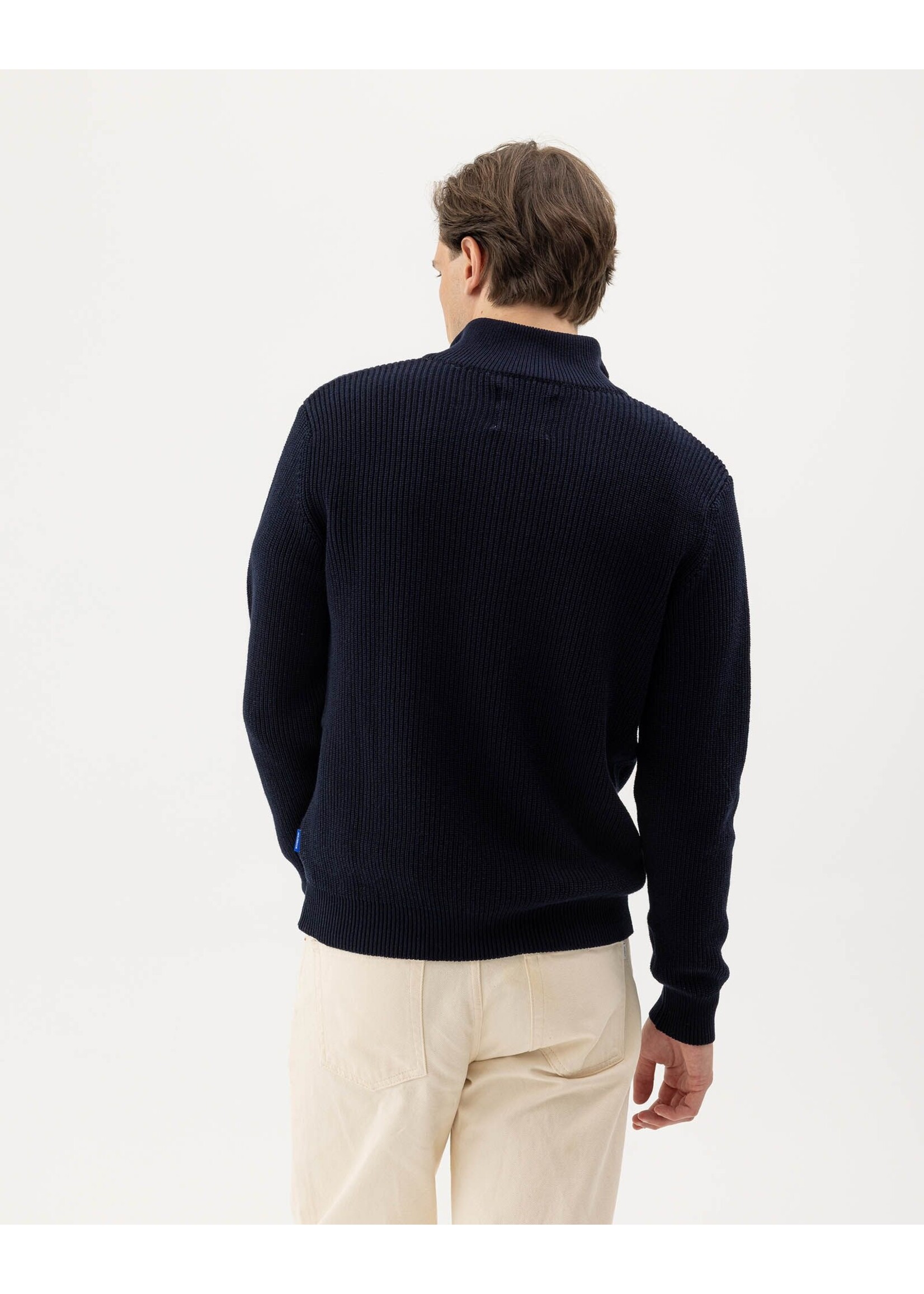 Holebrook Holebrook Vincent T-Neck Sweater - Navy