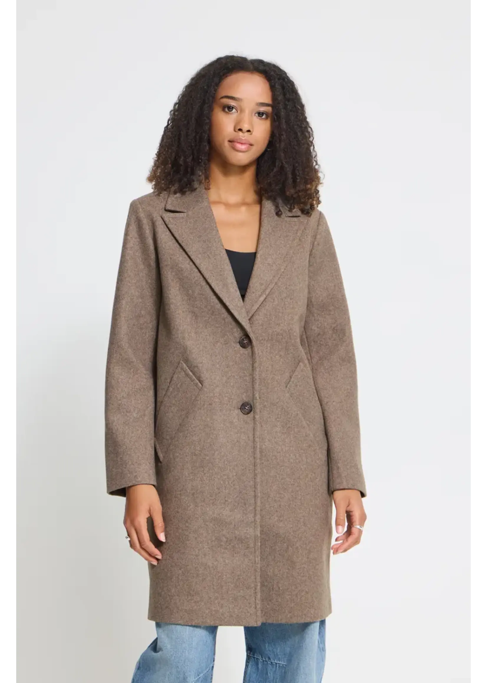 ICHI ICHI ihjannet Jacket 10 - Taupe Gray