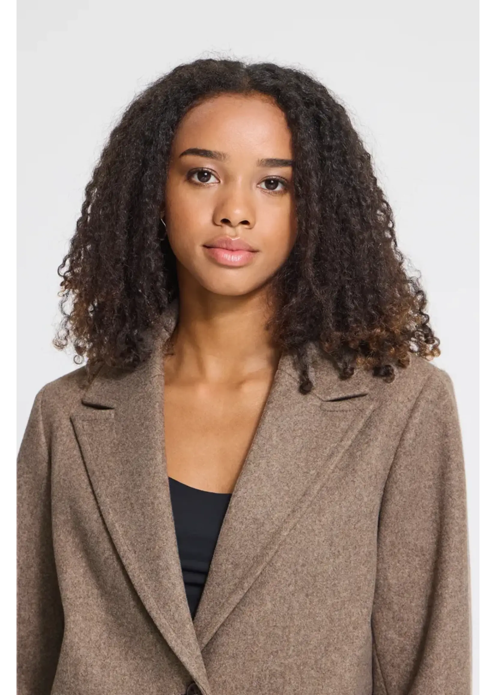 ICHI ICHI ihjannet Jacket 10 - Taupe Gray
