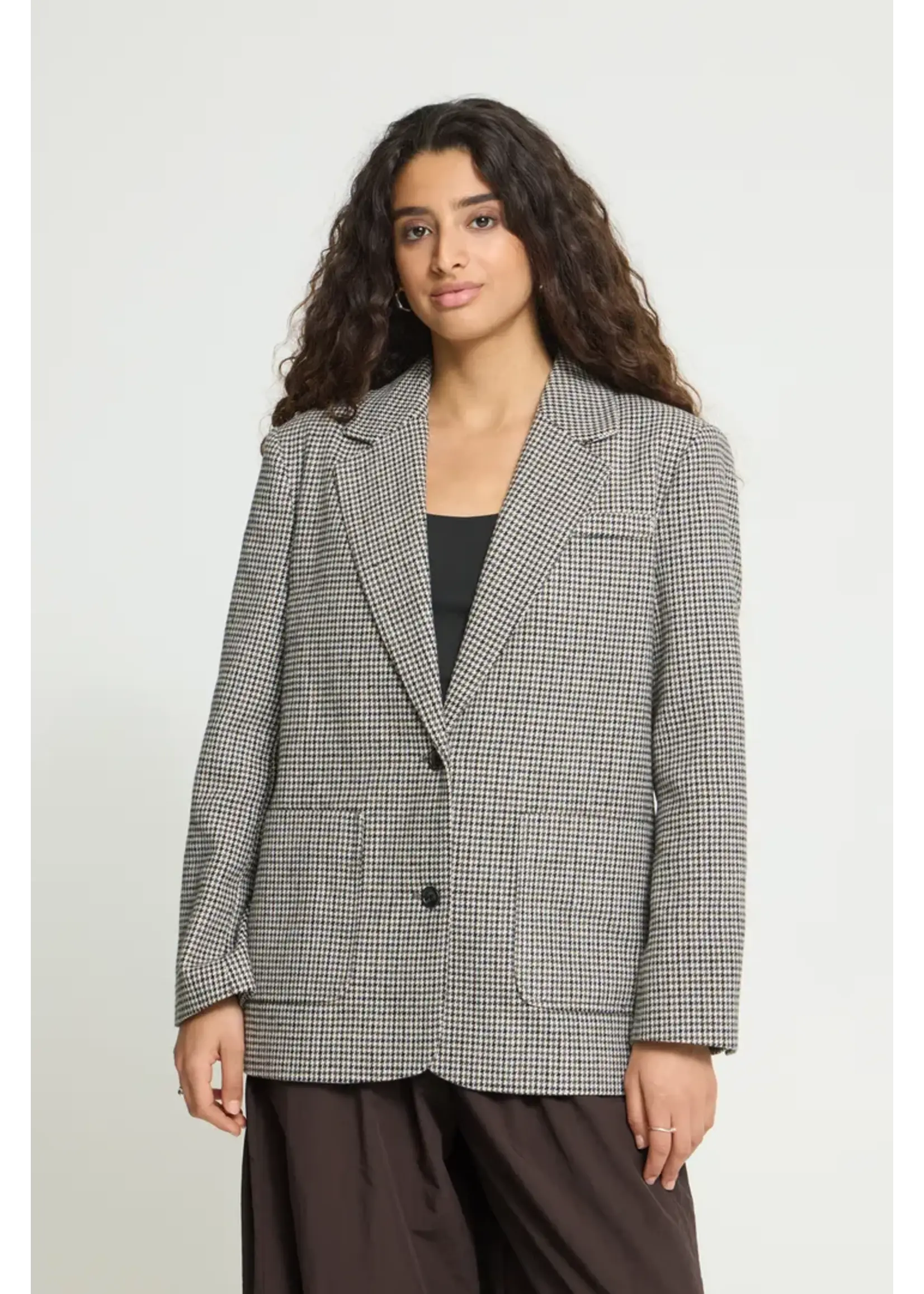 ICHI ICHI Ihlubana Blazer - Grey Chek