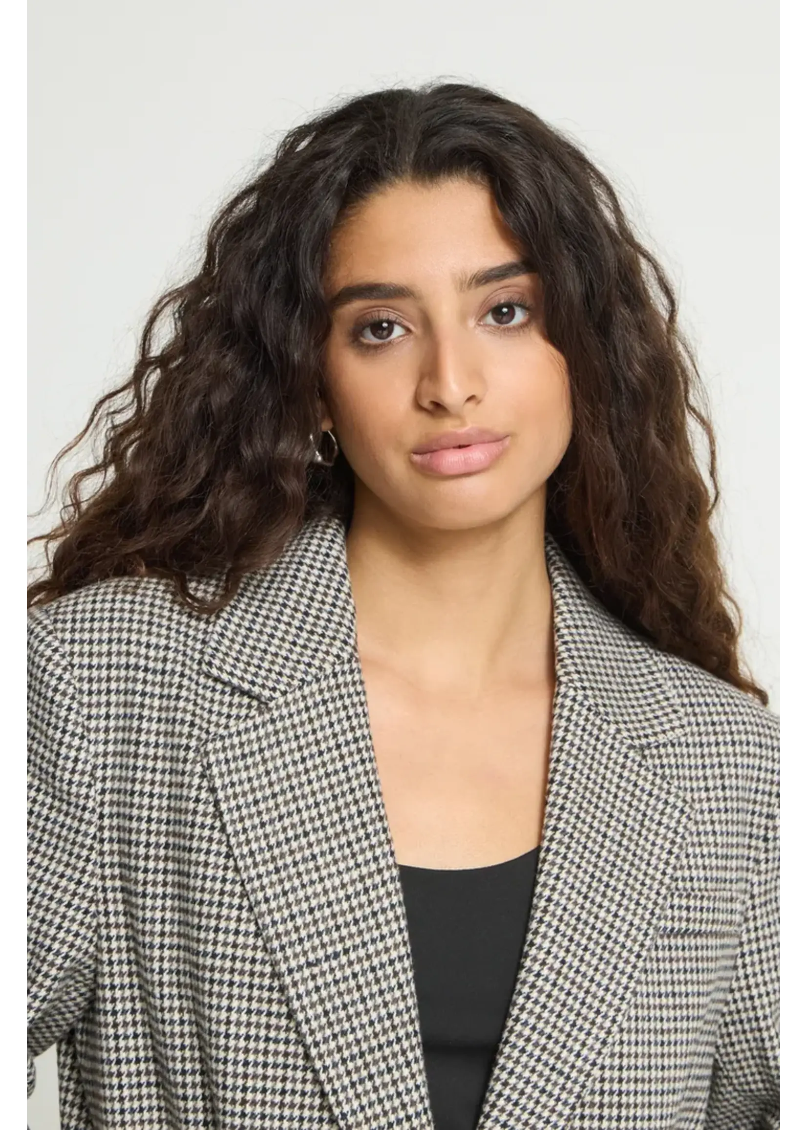 ICHI ICHI Ihlubana Blazer - Grey Chek