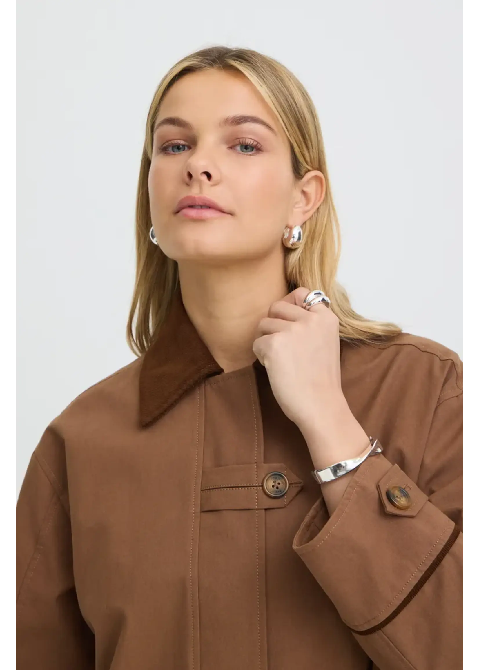 Fransa Fransa Alicia Jacket - Rain Drum