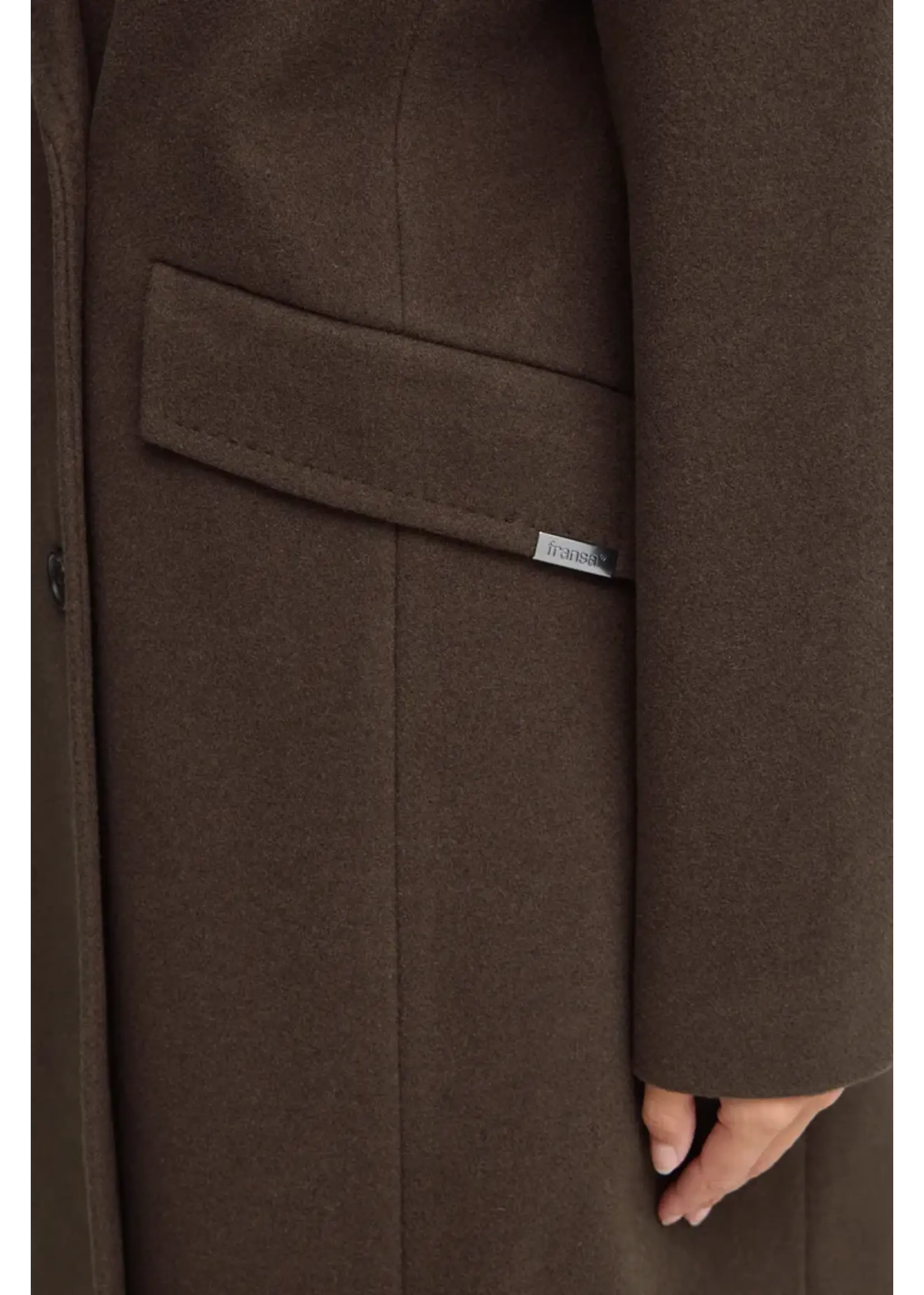 Fransa Fransa Manteau Adelay - Hot Fudge Melange
