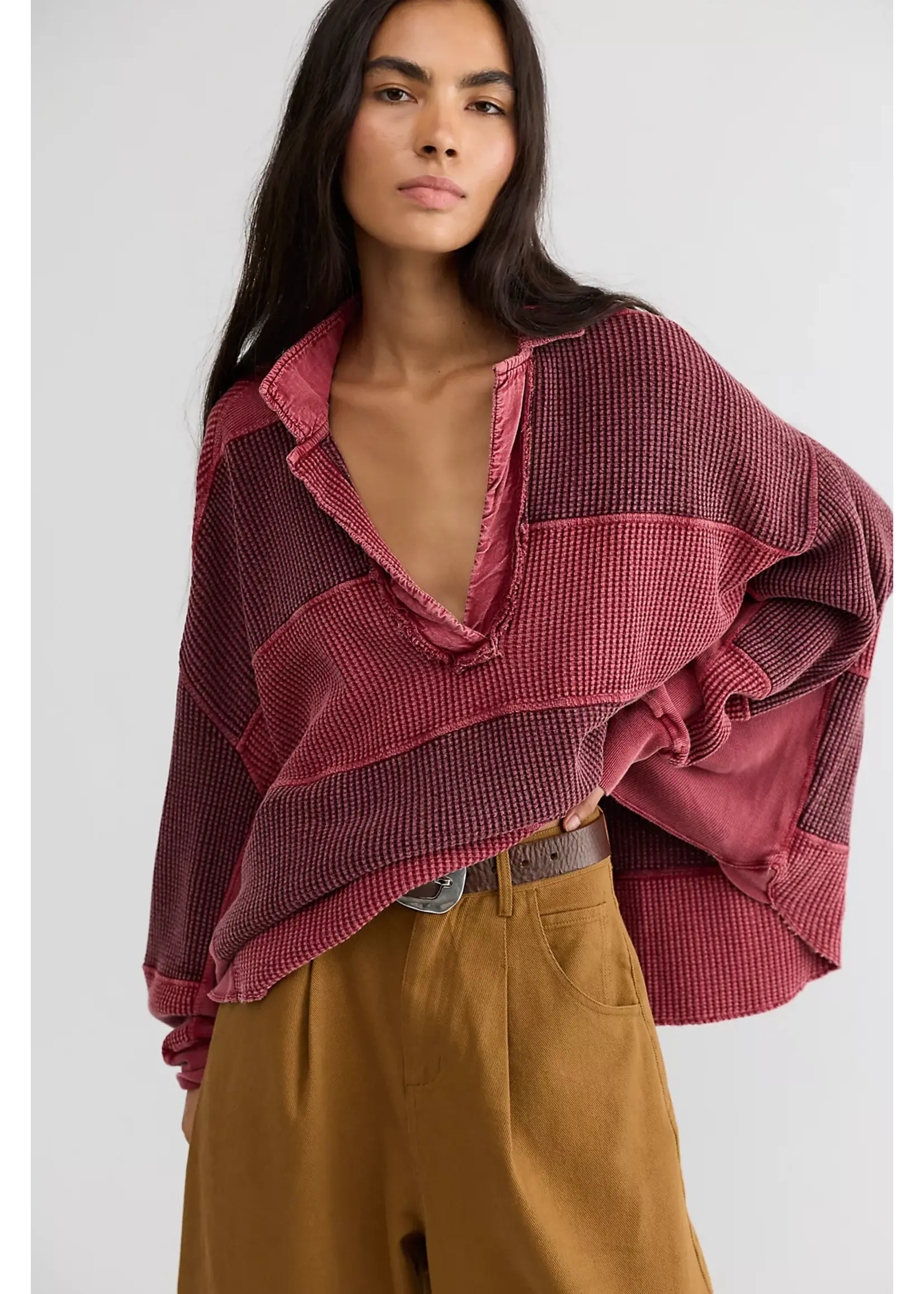 Free People Free People Rainn Thermal - Pink Combo