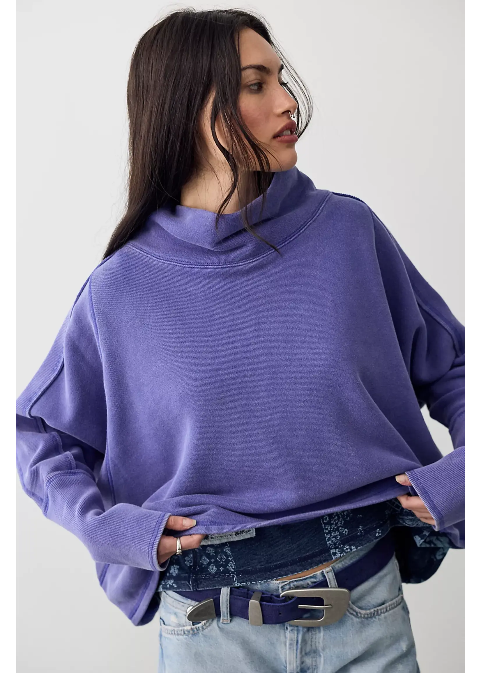 Free People Free People My Girl Pullover - Blue Beam