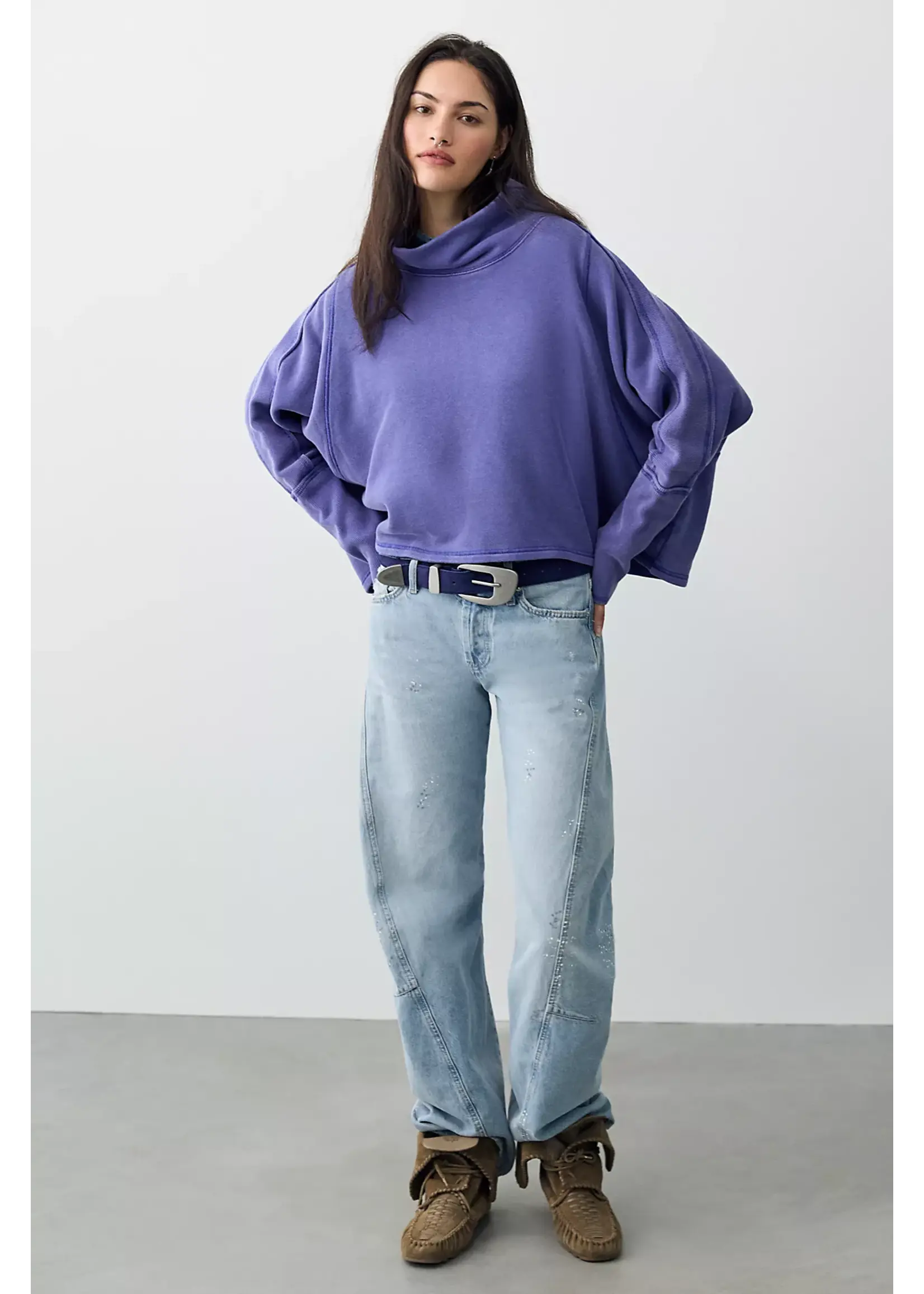 Free People Free People My Girl Pullover - Blue Beam