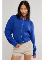 Free People Free People Vienna Cardigan - Blue Beam