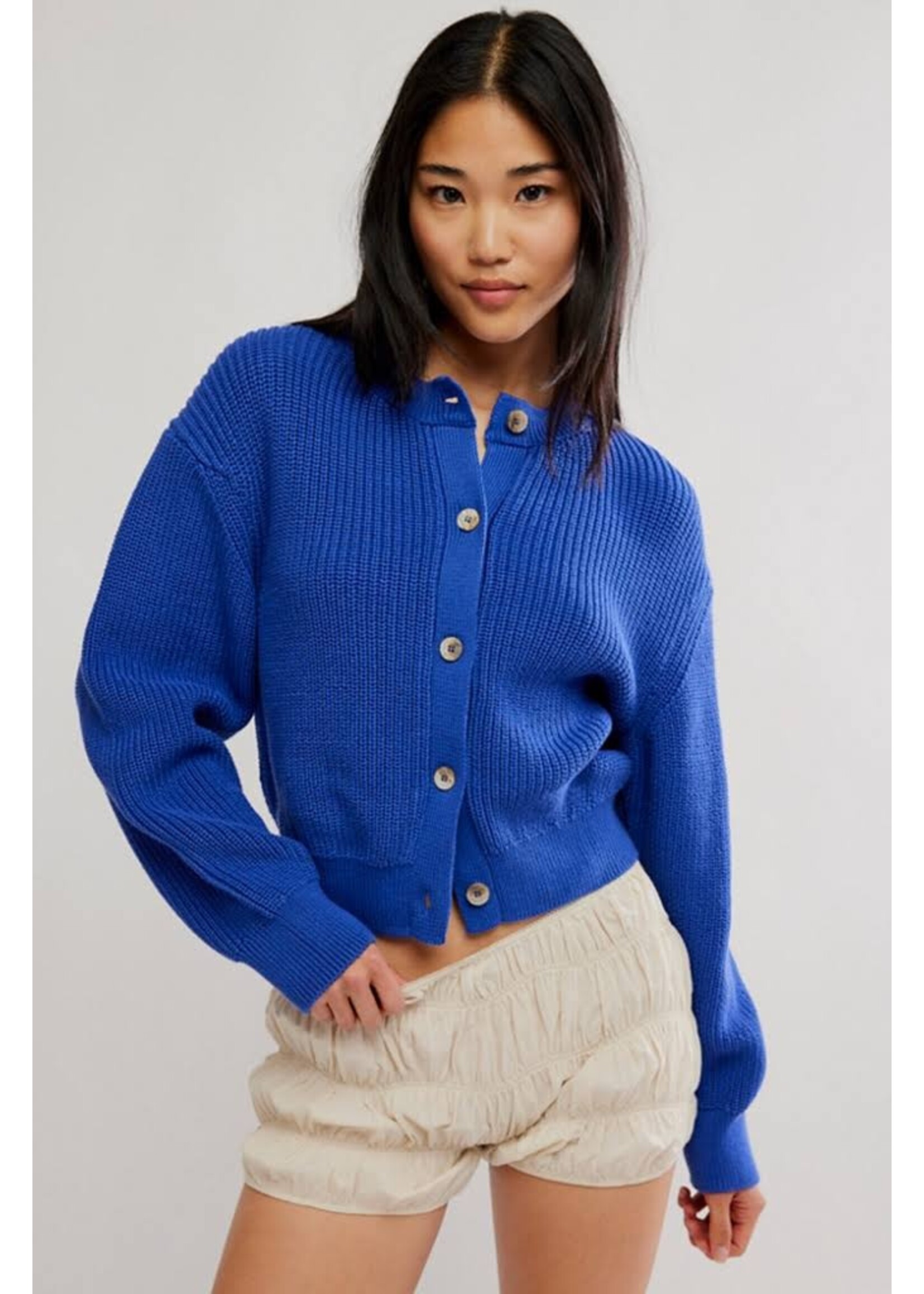 Free People Free People Vienna Cardigan - Blue Beam