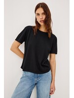 Rails Rails T-shirt À Manches Courtes En Coton et Cachemire - Noir