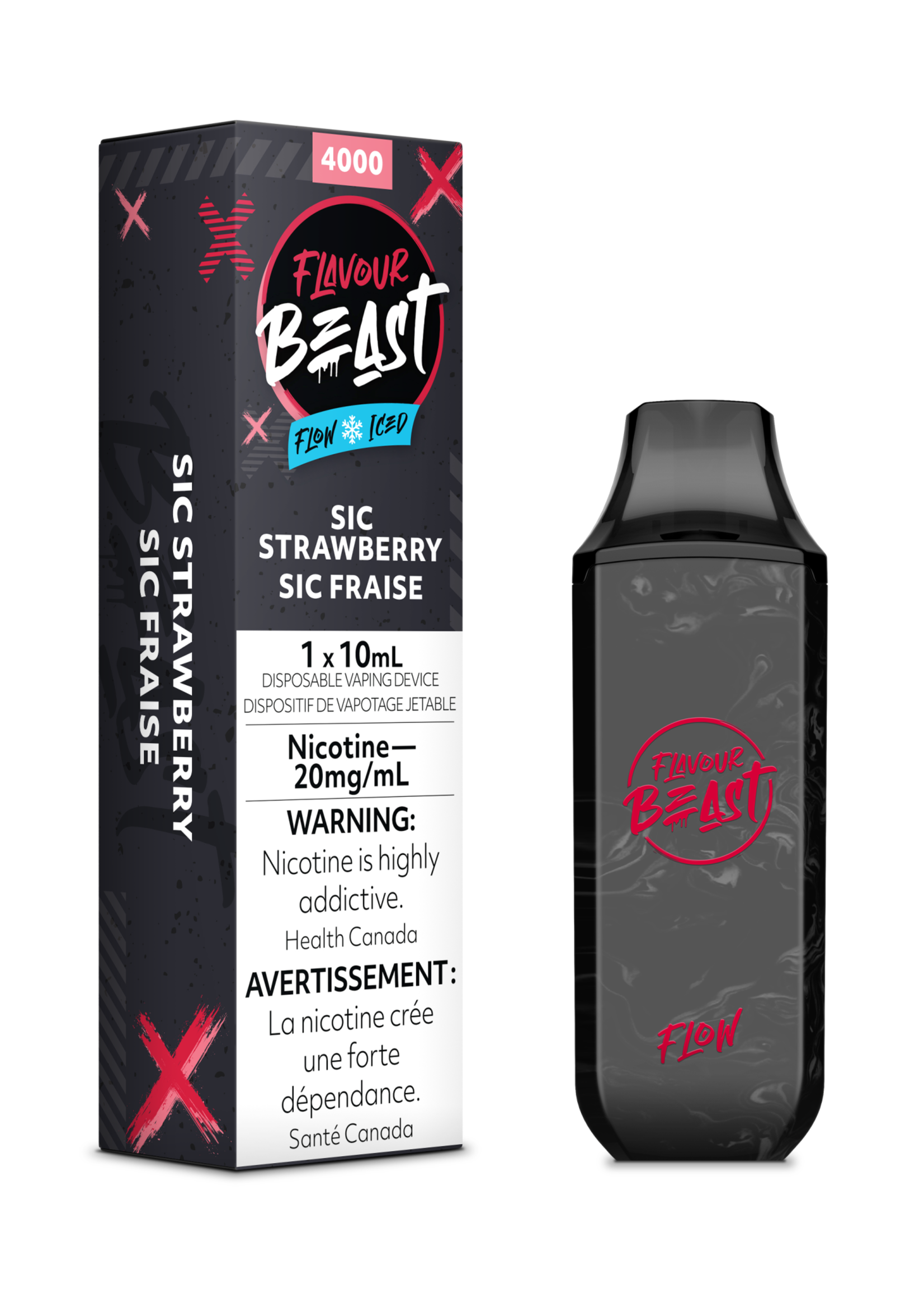 Flavour Beast Sic Strawberry Iced - Flavour Beast Flow