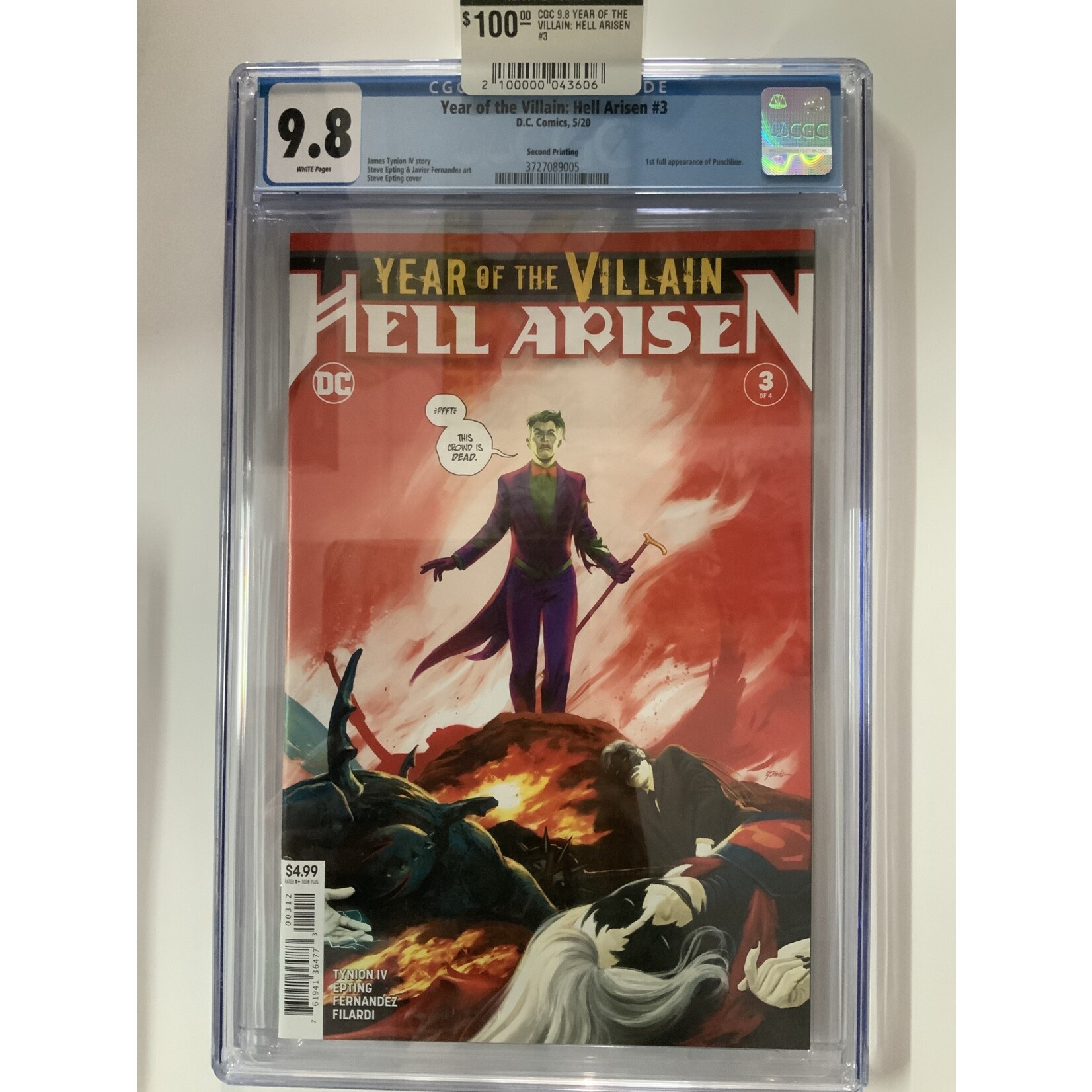 CGC 9.8 YEAR OF THE VILLAIN: HELL ARISEN #3