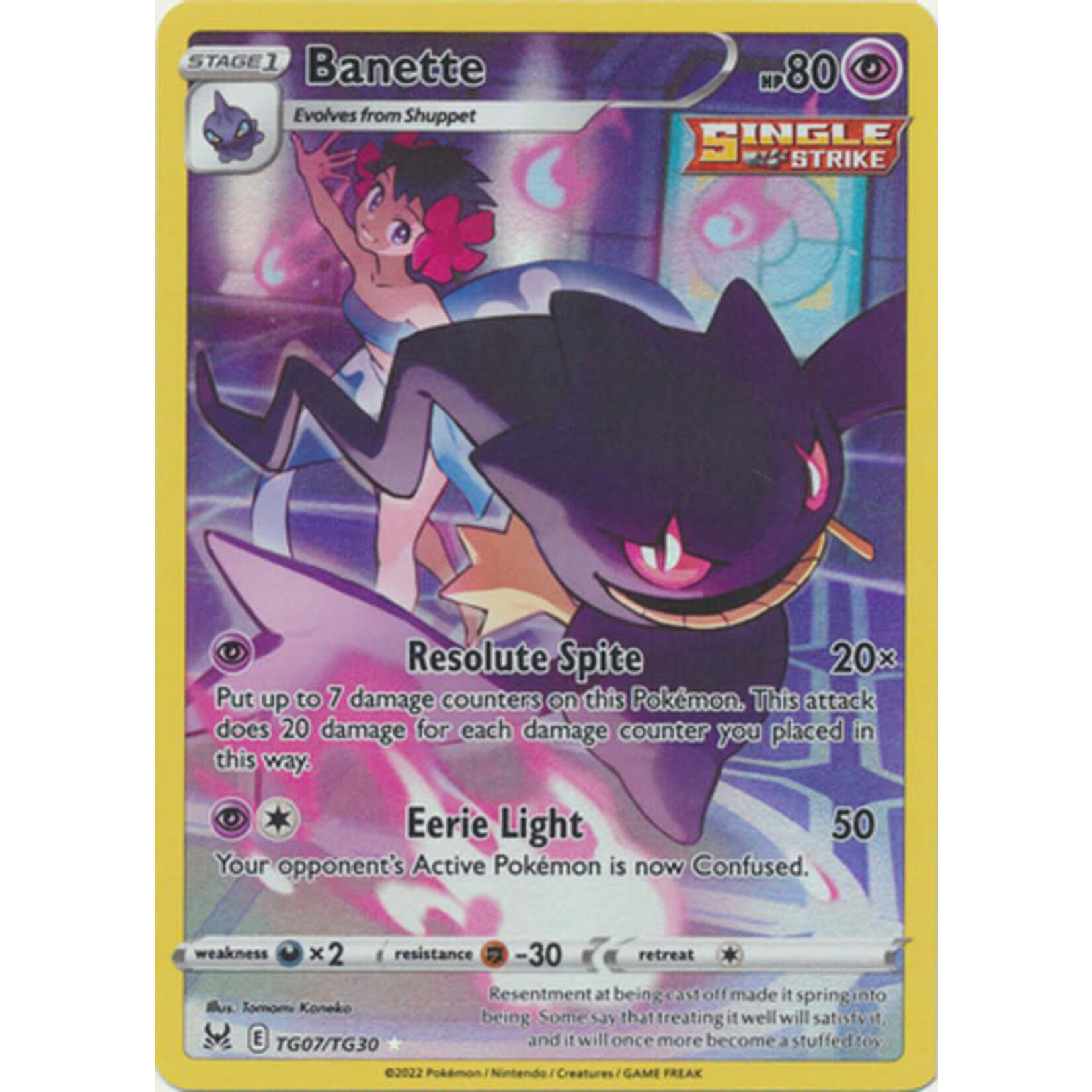 Lost Origin Trainer Gallery  Banette - TG07/TG30 - Rare Holo