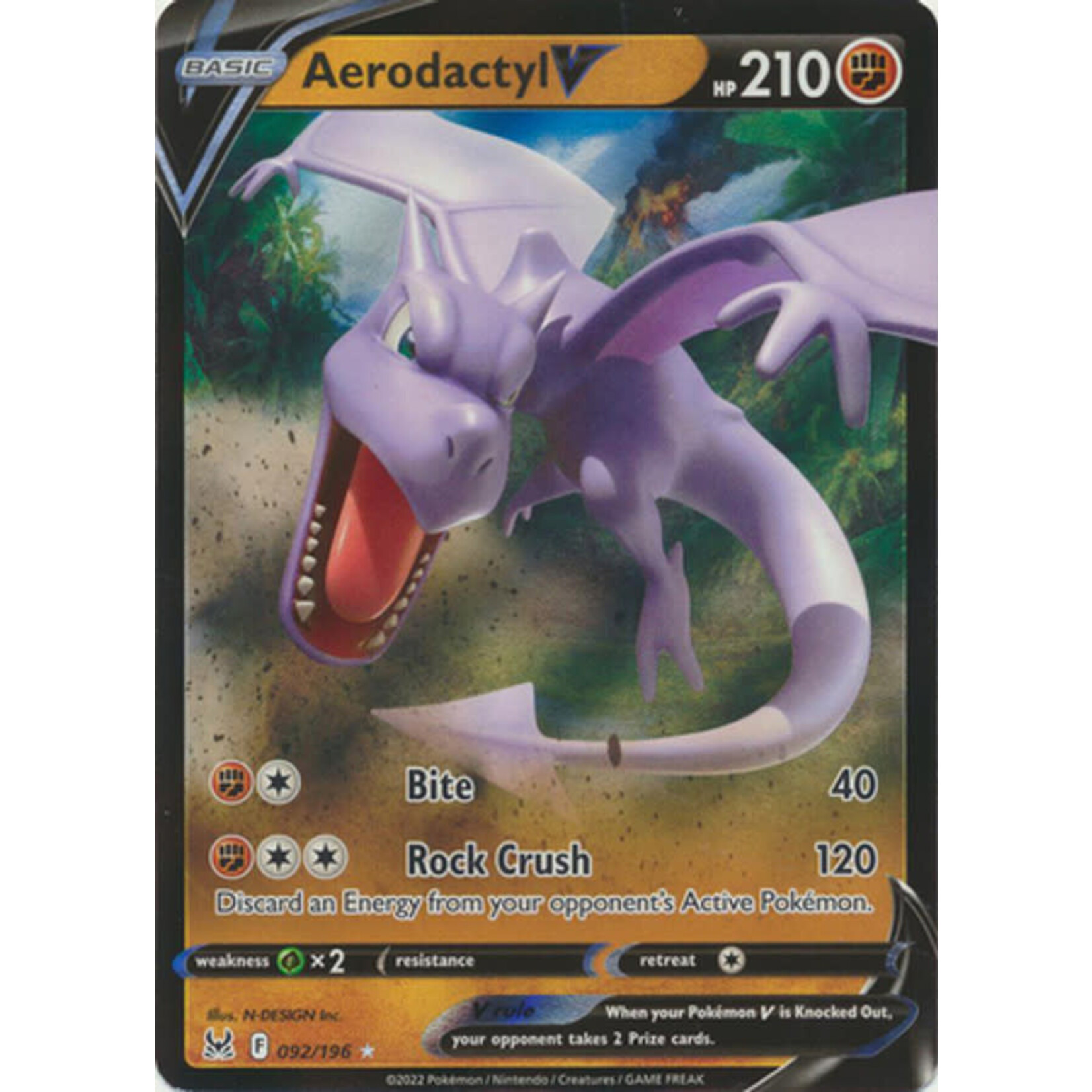 Aerodactyl V - 179/196 Full Art Ultra Rare - Lost Origin – JAB Games13