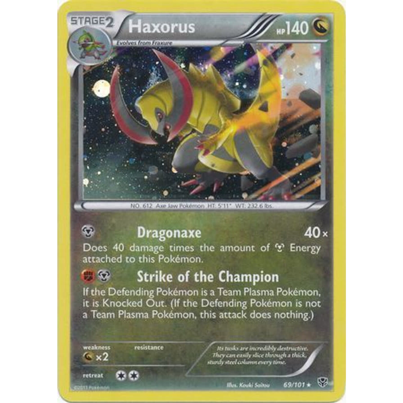Miscellaneous Promos  Haxorus - 69/101 - Plasma Blast Blister Exclusive