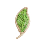 Klatso Leaf Napkin Ring, Green