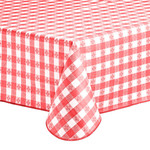 Choice Red Textured Gingham Vinyl, Tablecloth