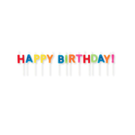 Creative Converting "Happy Birthday!" Bright Candle Picks - 14/Set