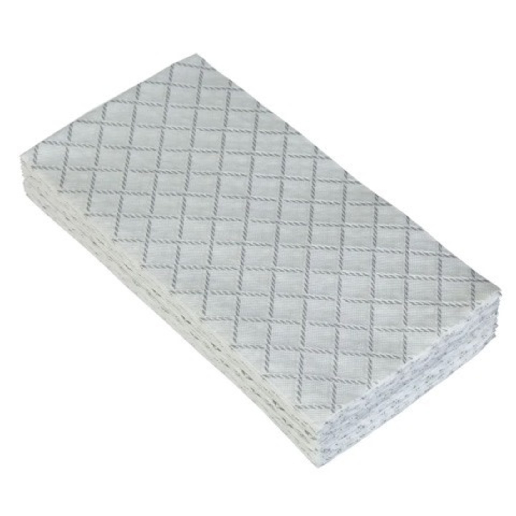 Silverspoons Quilted Silver White, Guest Towels - 12/Pack