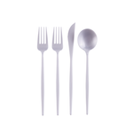 Silverspoons Opulence White Flatware - 24 Serving